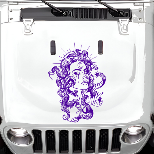 Medusa Large Hood Decal Style 2