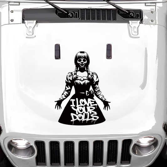 Annabelle Doll Large Hood Decal