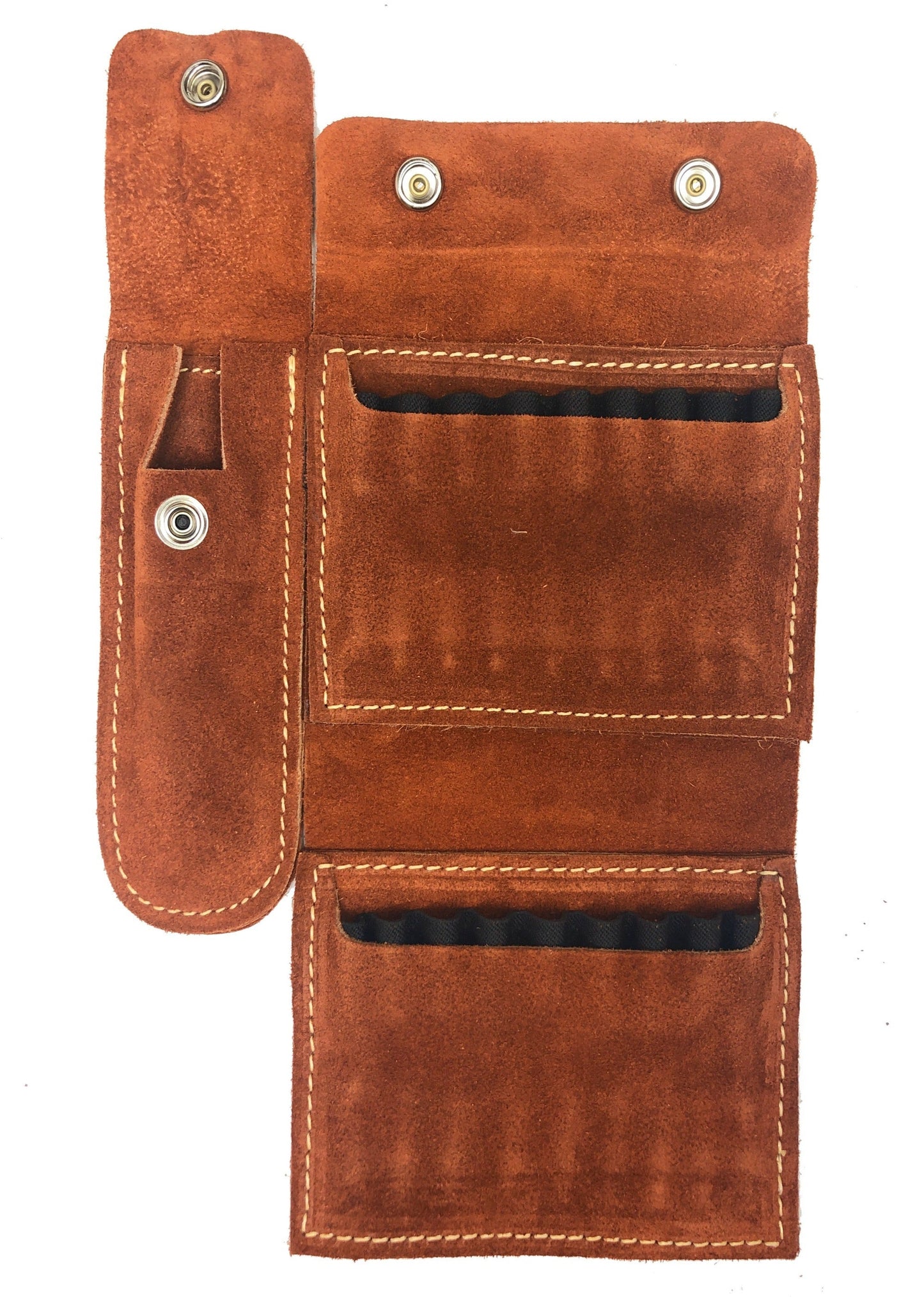 Suede Quick Rifle Ammo Pouch with Knife Sheath