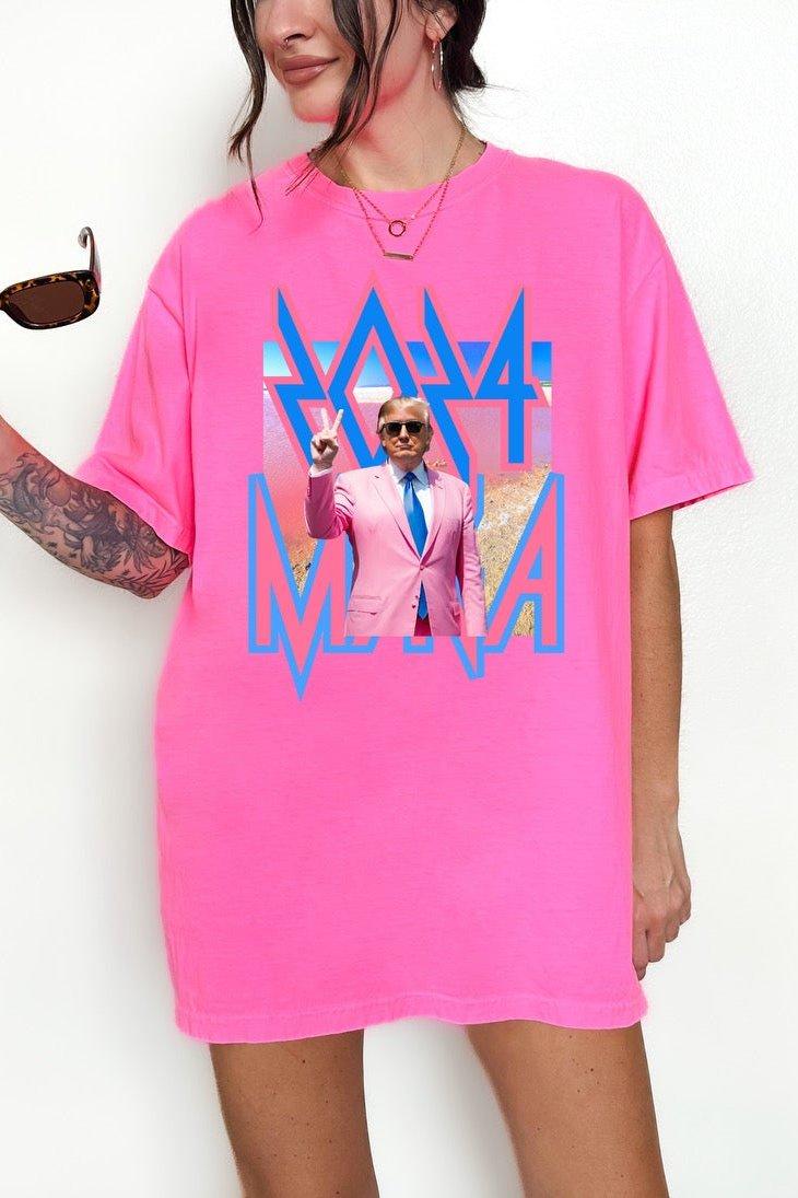 2024 MAGA pink graphic tee