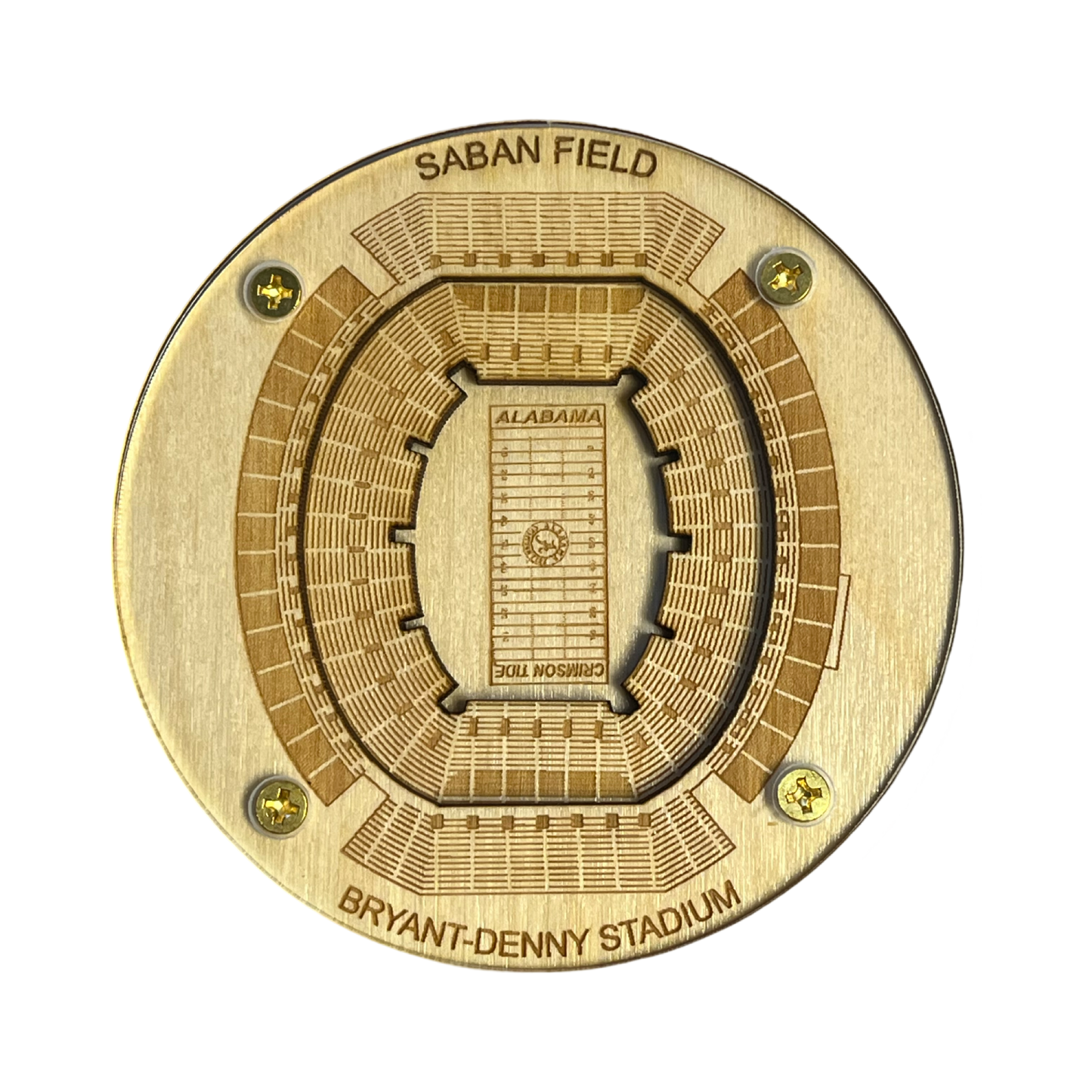 Tuscaloosa, Alabama Coaster Art (Saban Field at Bryant–Denny Stadium)