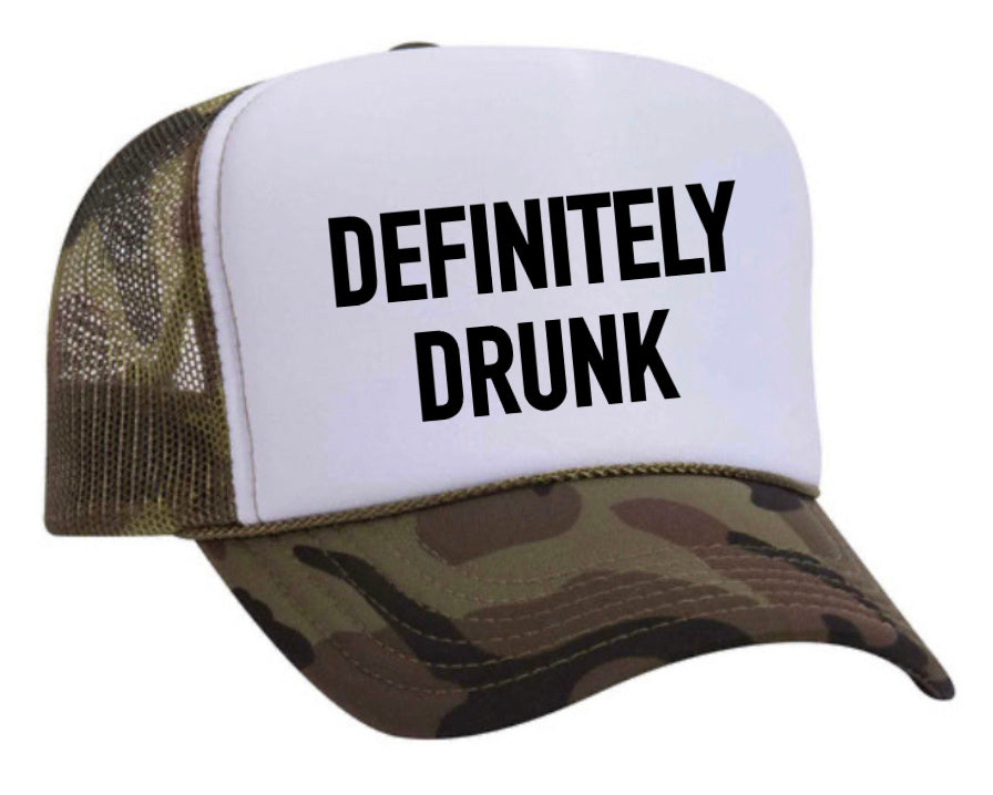 Definitely Drunk Trucker Hat