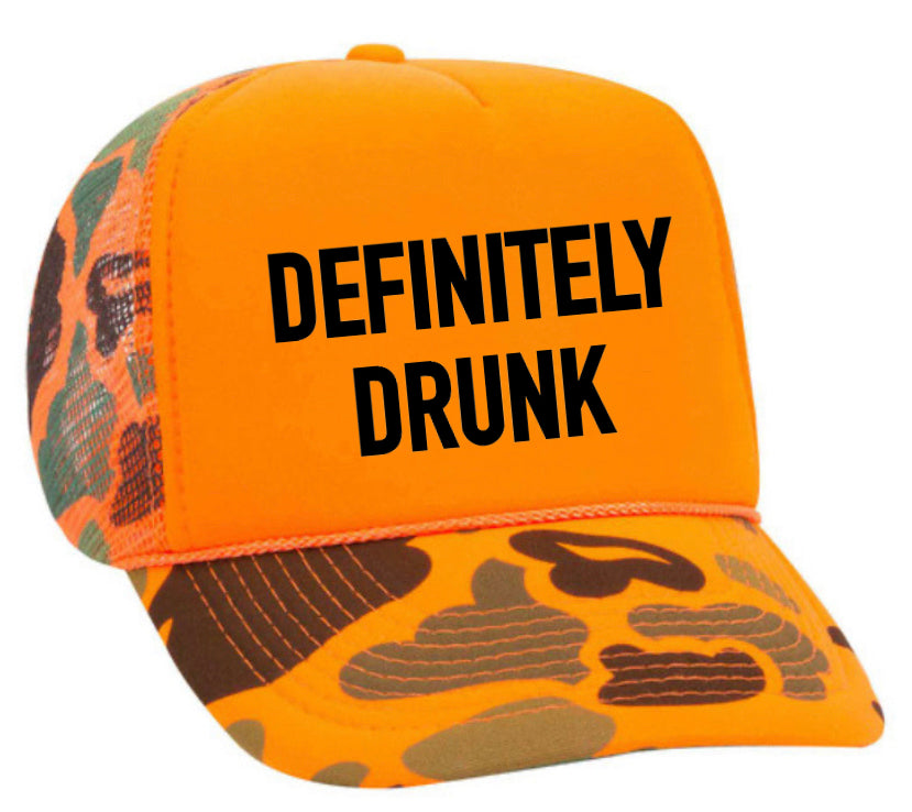 Definitely Drunk Trucker Hat