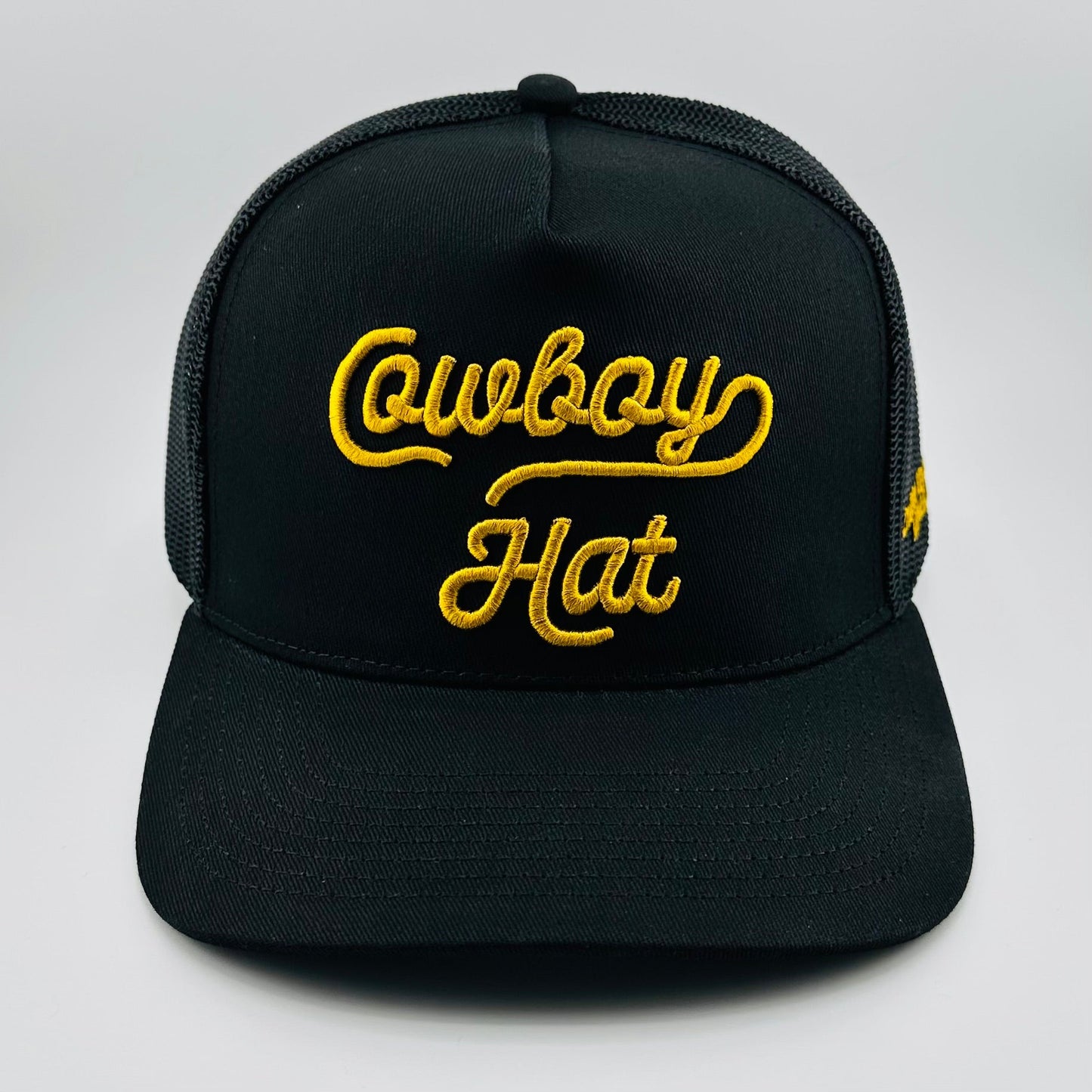 “Cowboy Hat” Cowboy Revolution Black 5-panel Trucker Hat