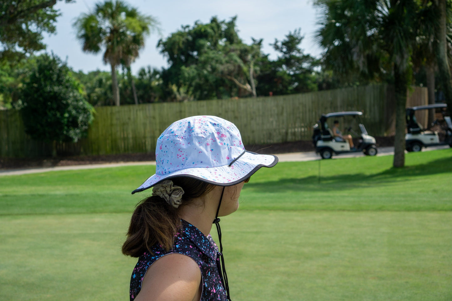 White Paint Bucket Hat