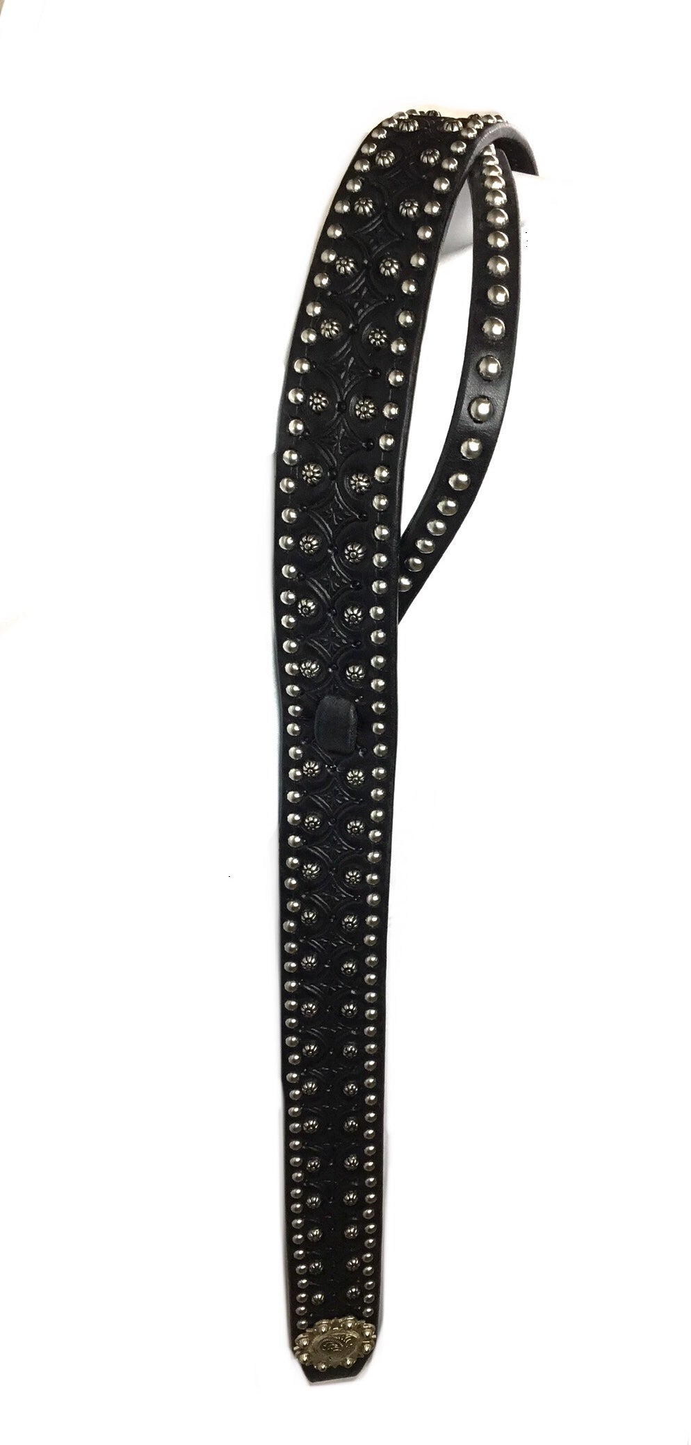 Black Adjustable Belt Headstall