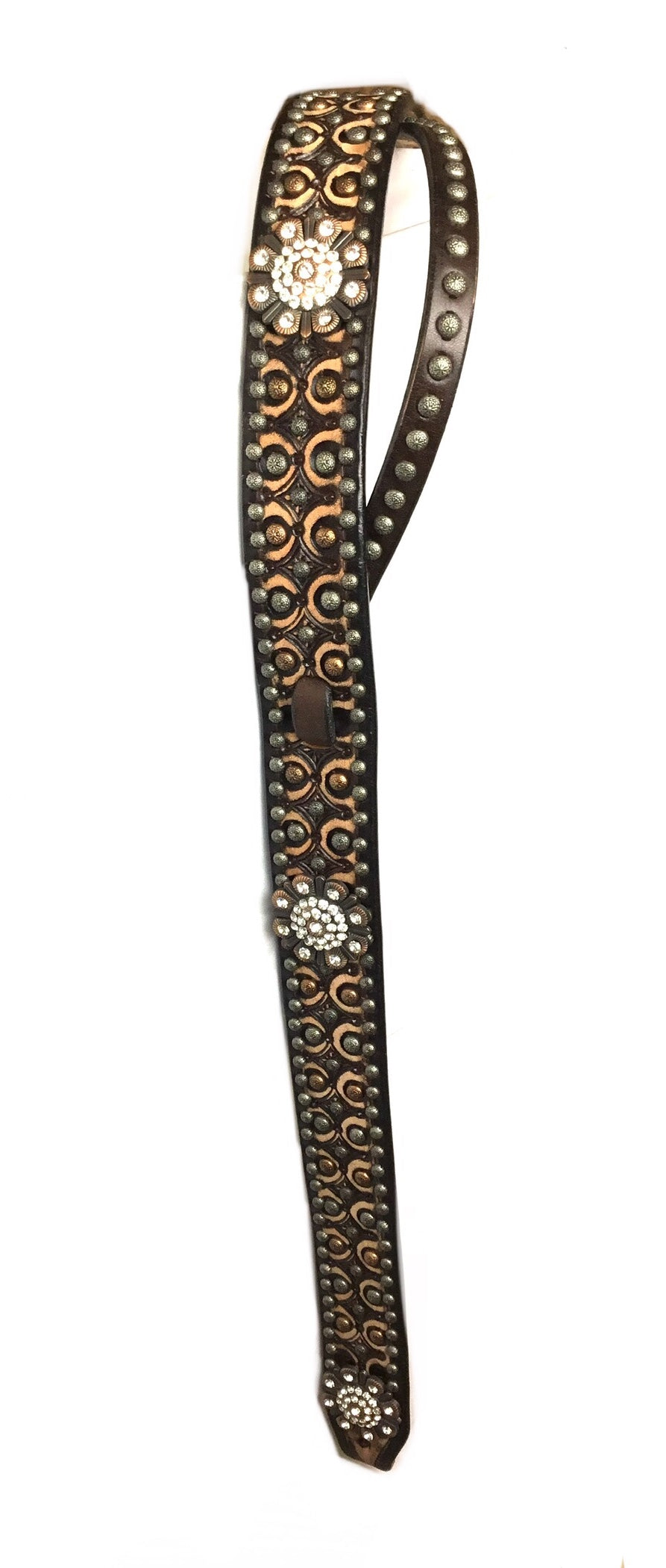 Two Toned Adjustable Belt Headstall