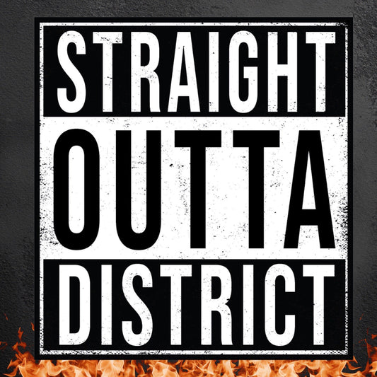 Outta District Sticker