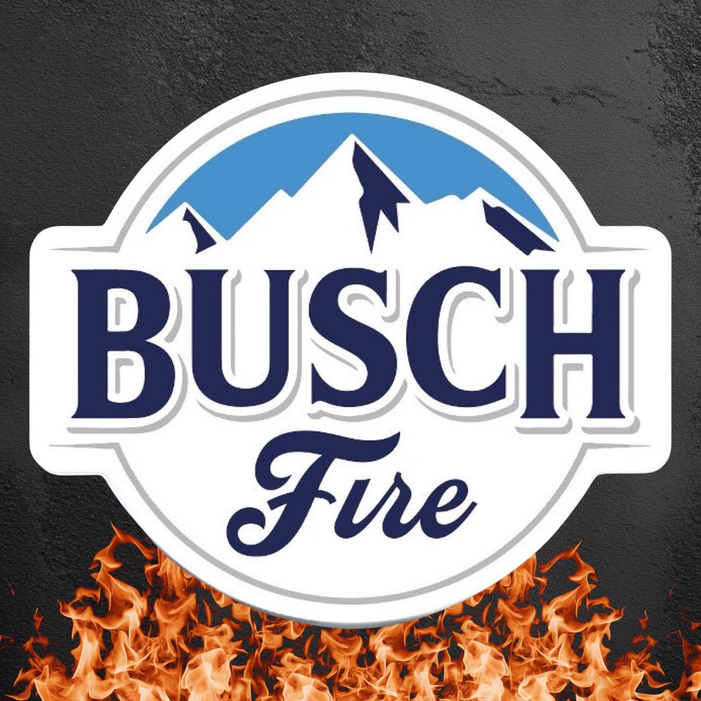 Busch Fire Sticker