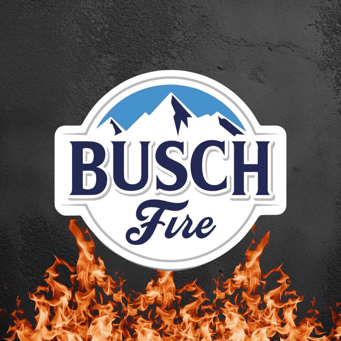 Busch Fire Sticker