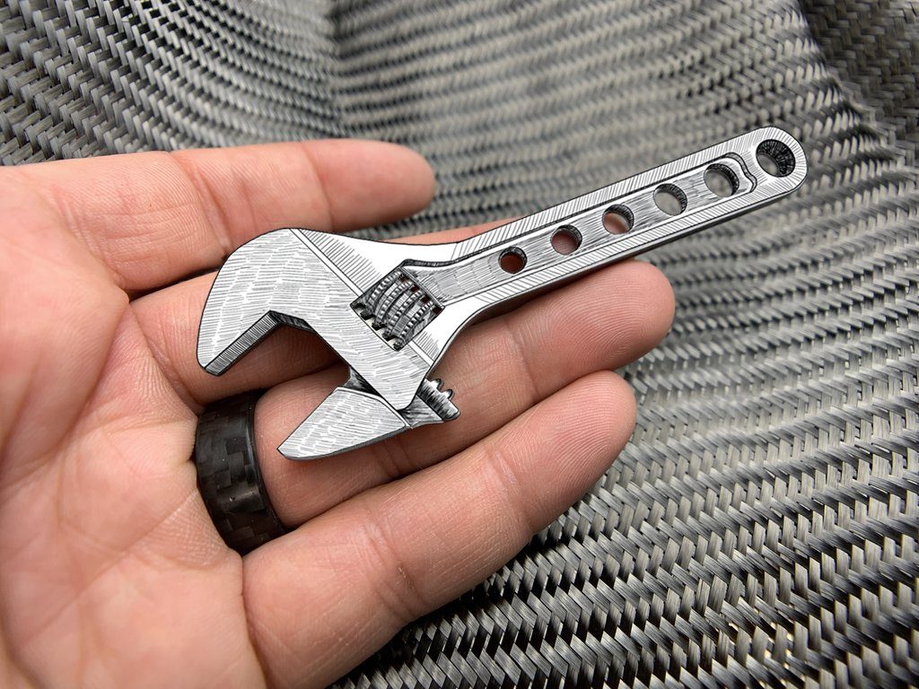 Adjustable Wrench - Titanium 4 Inch ( NSN Pending )