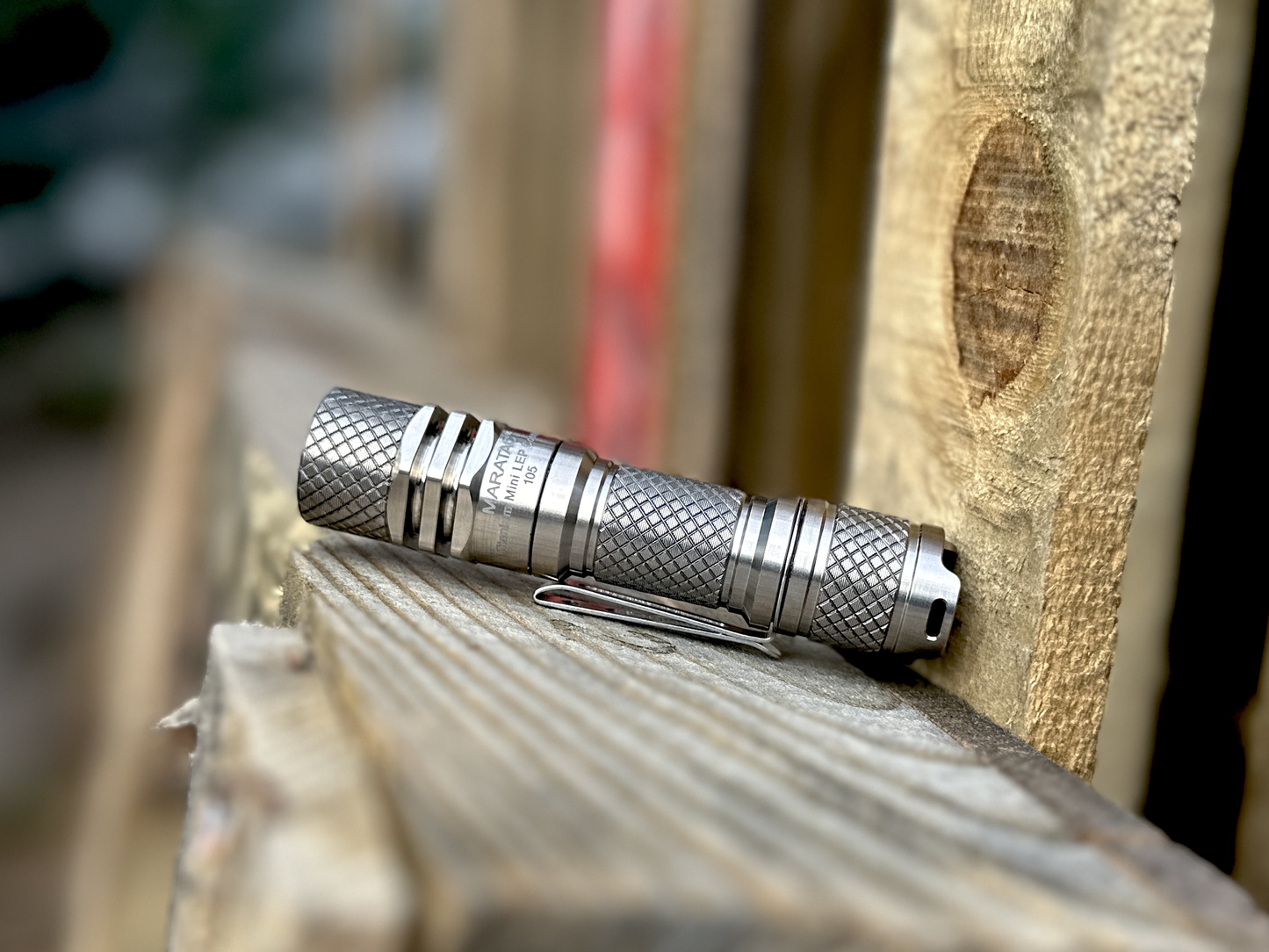 Titanium Mini LEP Cosmos - Laser Flashlight 14500 By Maratac®