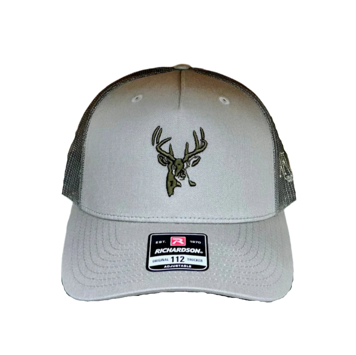 Pale Loden 3D Buck Logo and Loden Mesh Trucker