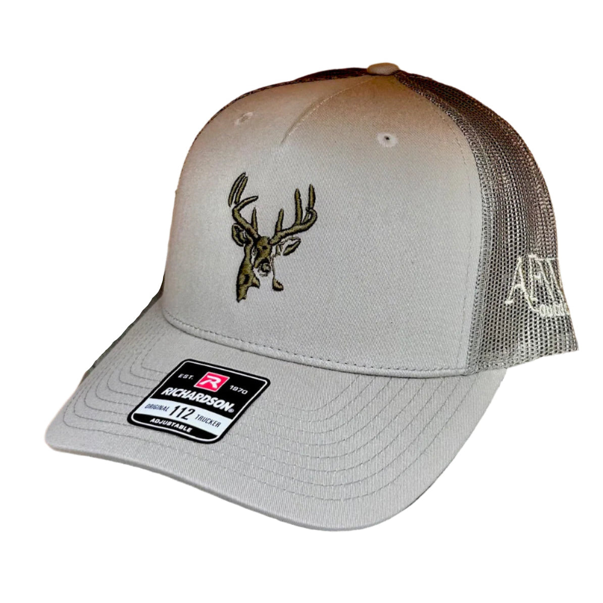 Pale Loden 3D Buck Logo and Loden Mesh Trucker