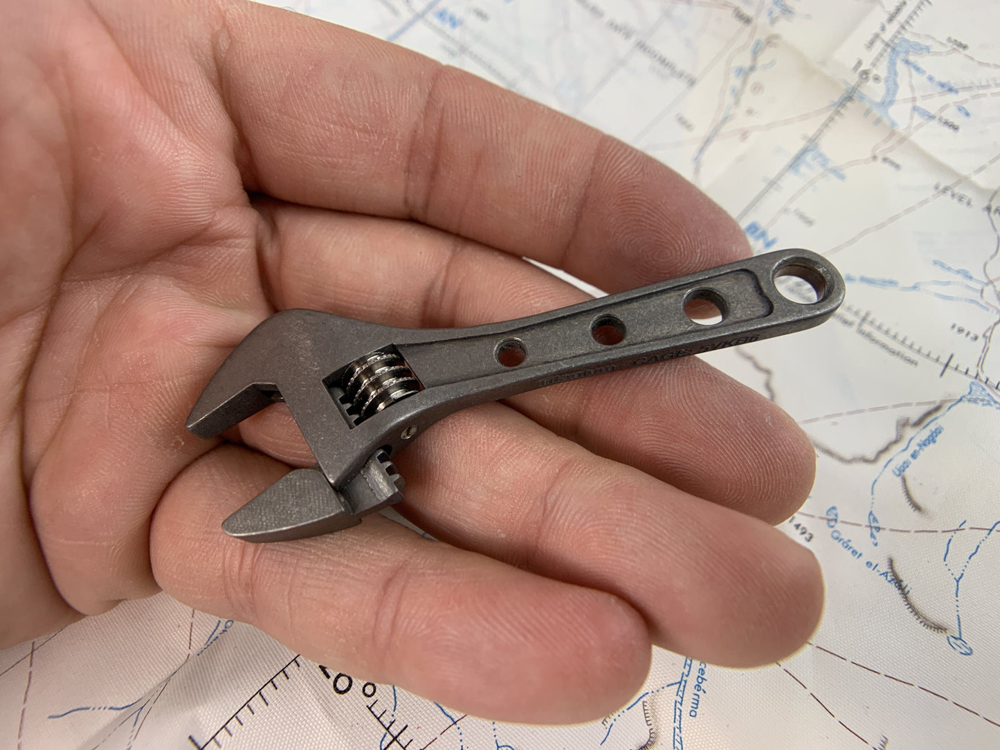 Small Adjustable Wrench - Titanium 3 Inch ( NSN Pending )