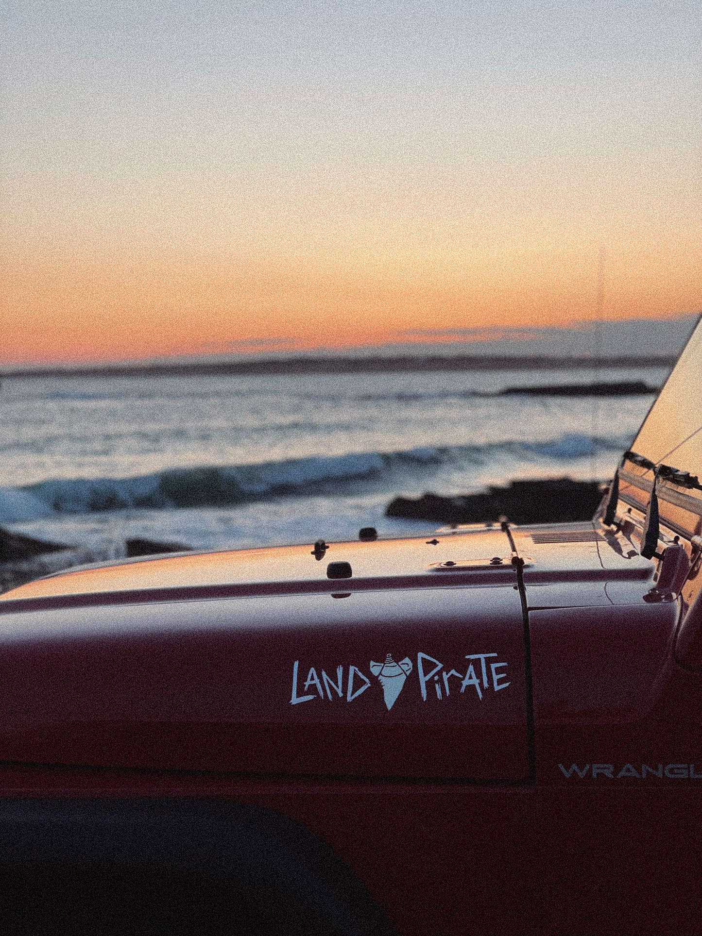 Land Pirate Shark Tooth Decal