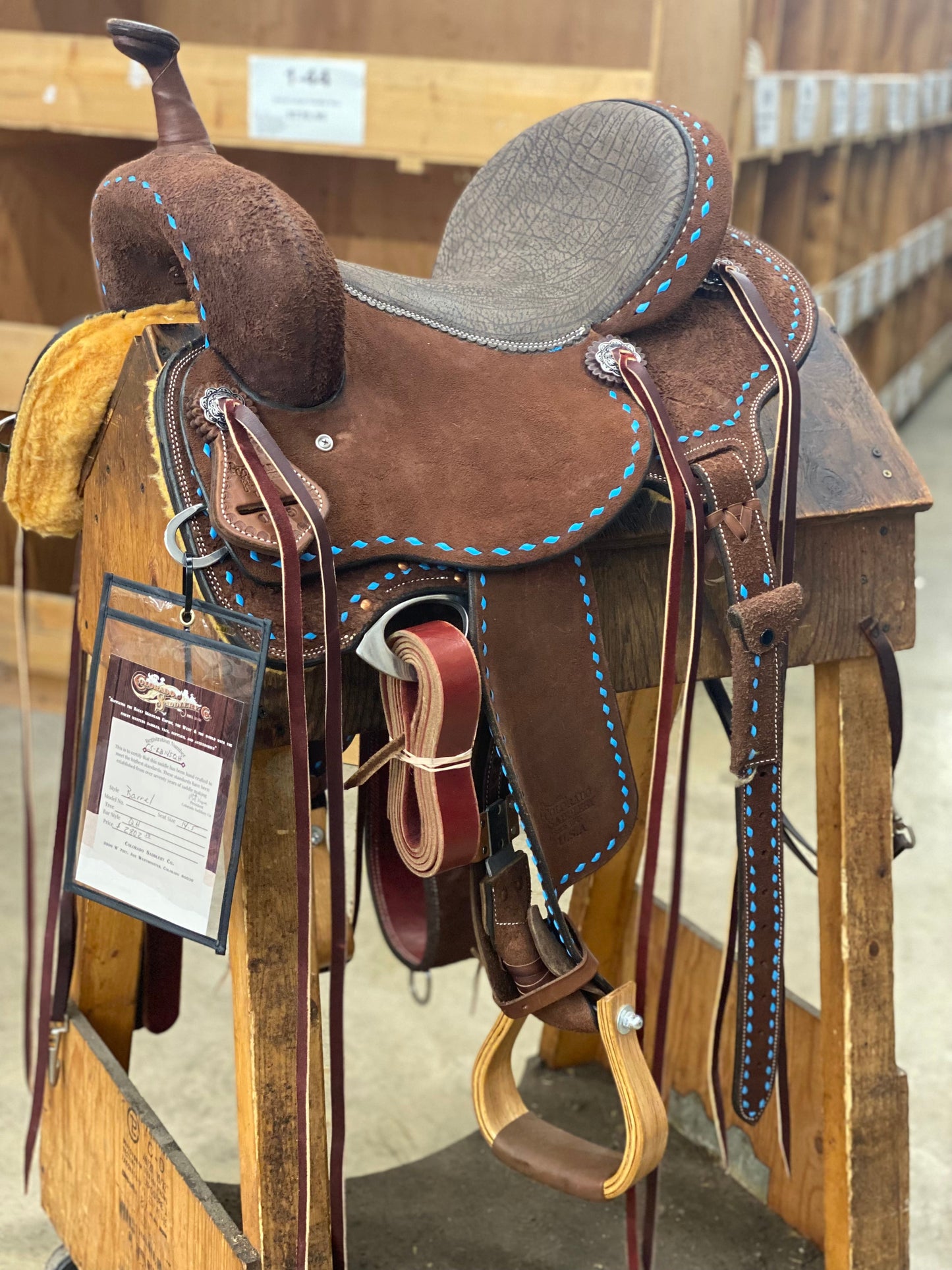 14.5" BuckStitched Barrel Racer