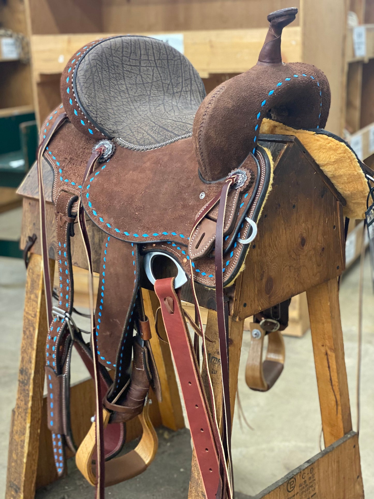 14.5" BuckStitched Barrel Racer