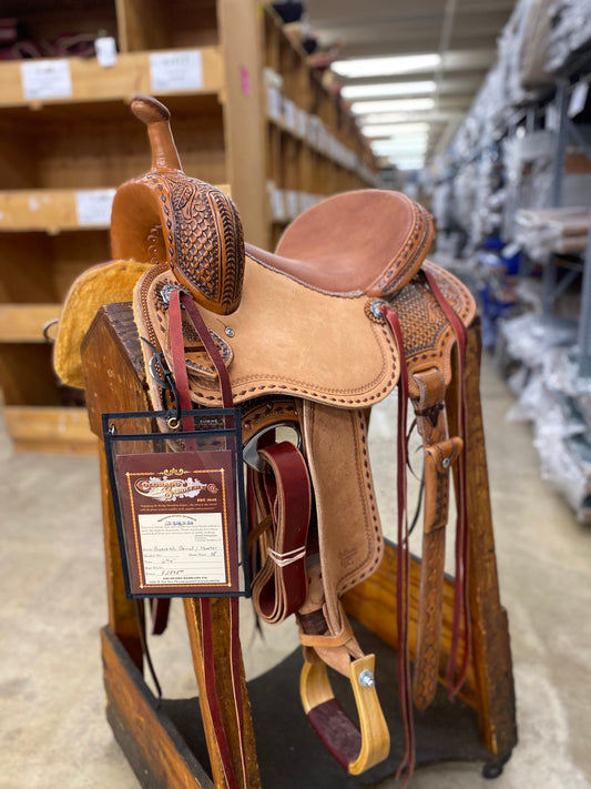 14" Buck Stitch Barrel Saddle