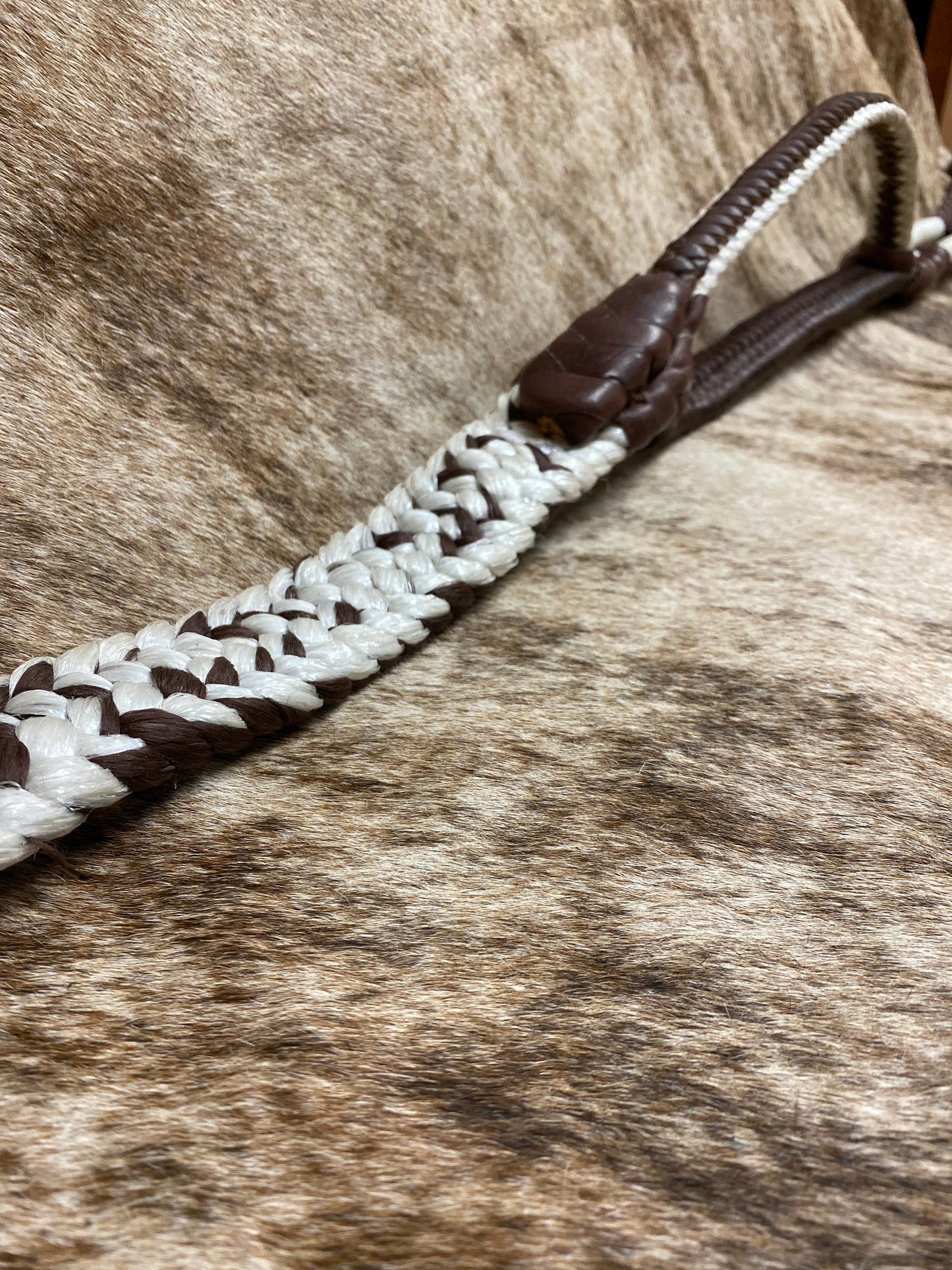 American Pro Bull Rope- Brown and White LT 9/7