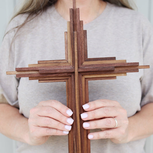 Walnut Layered Cross