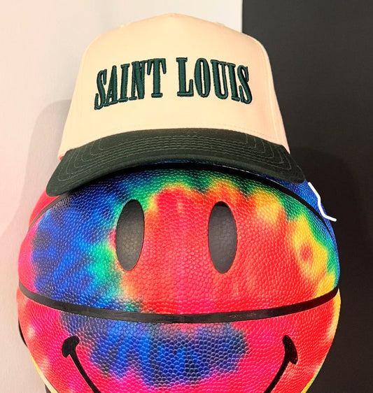 Saint Louis Dark Green Puff Two Tone Cap