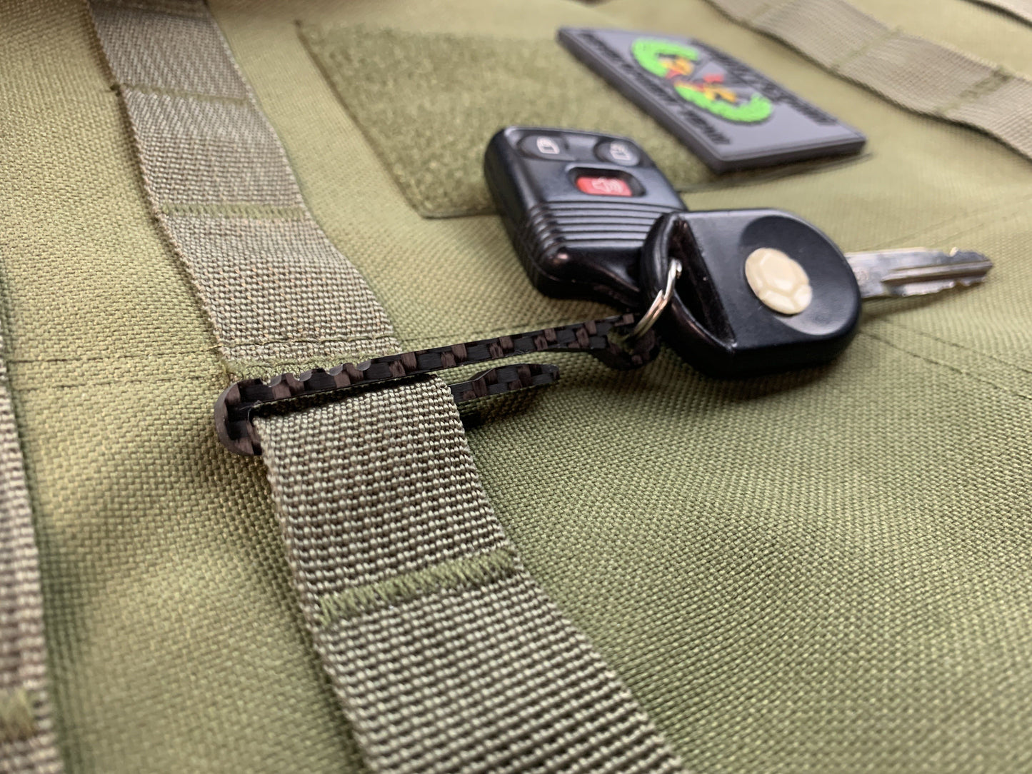 Carbon Fiber Key Amigo Key Clip