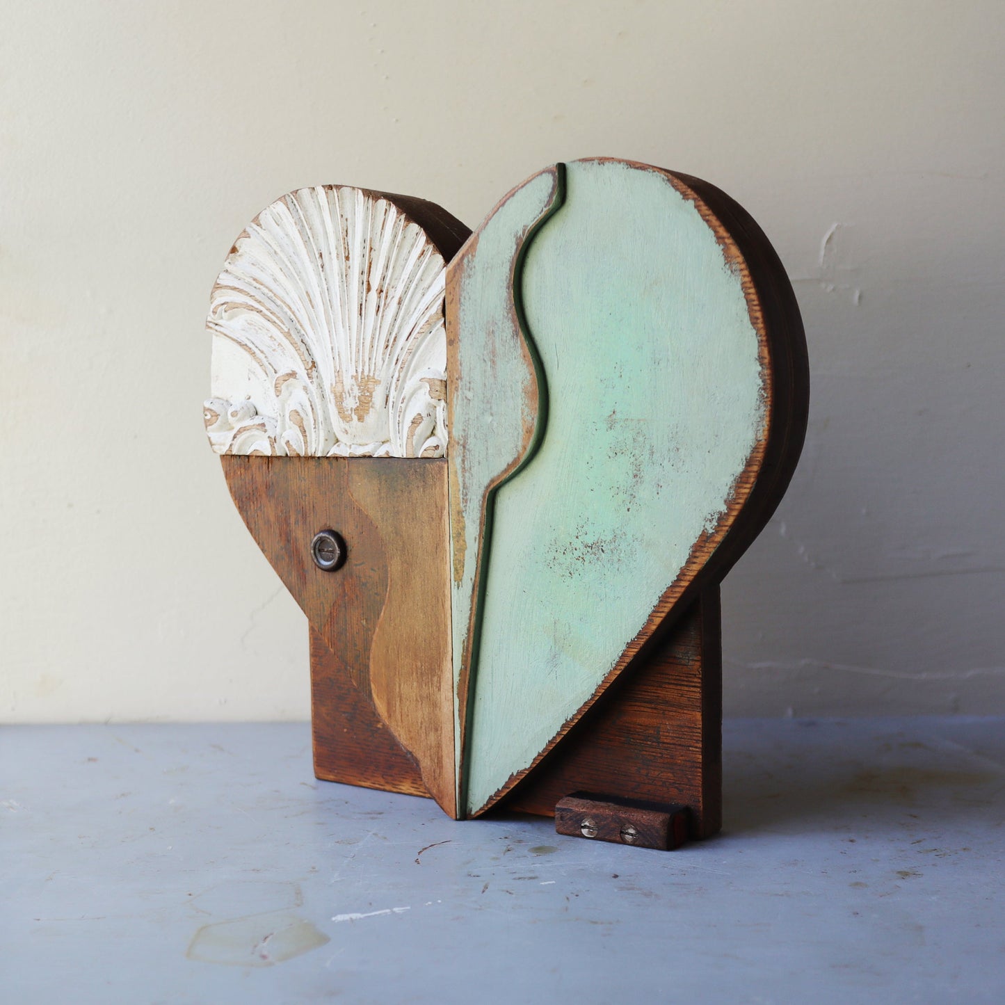 Reclaimed Wooden Heart Emojis