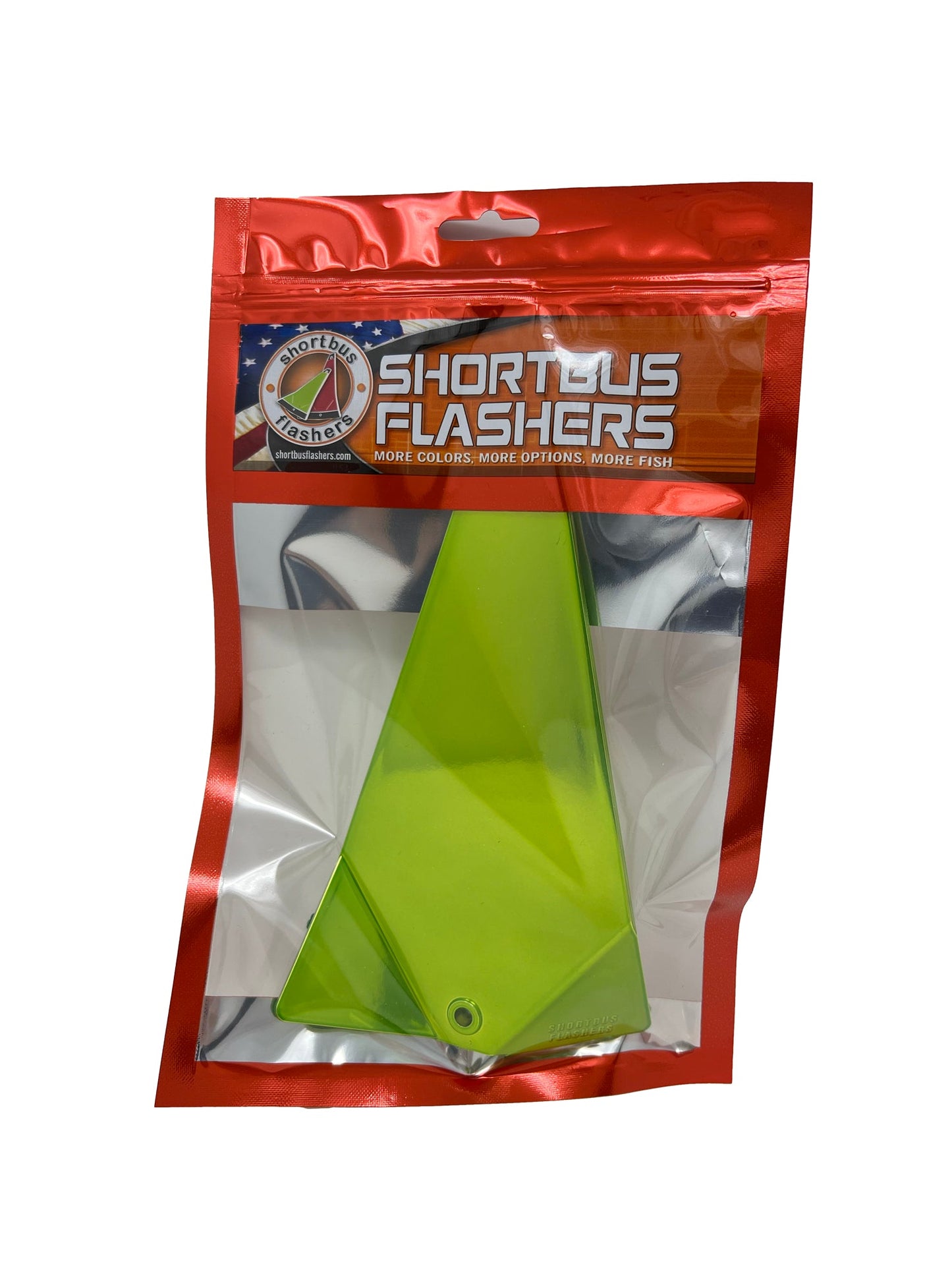 Candy Triangle Chartreuse Mirror Flasher