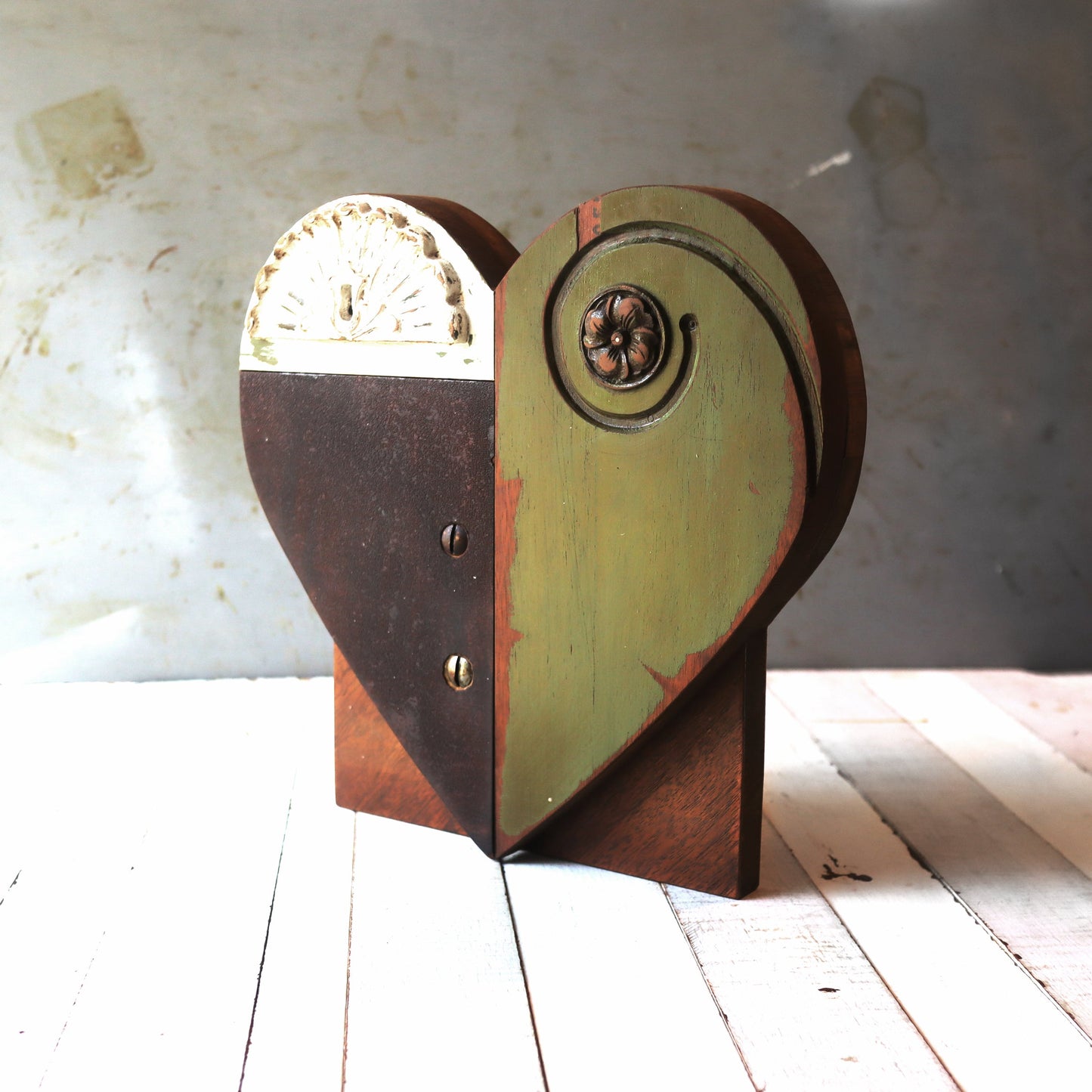 Reclaimed Wooden Heart Emojis