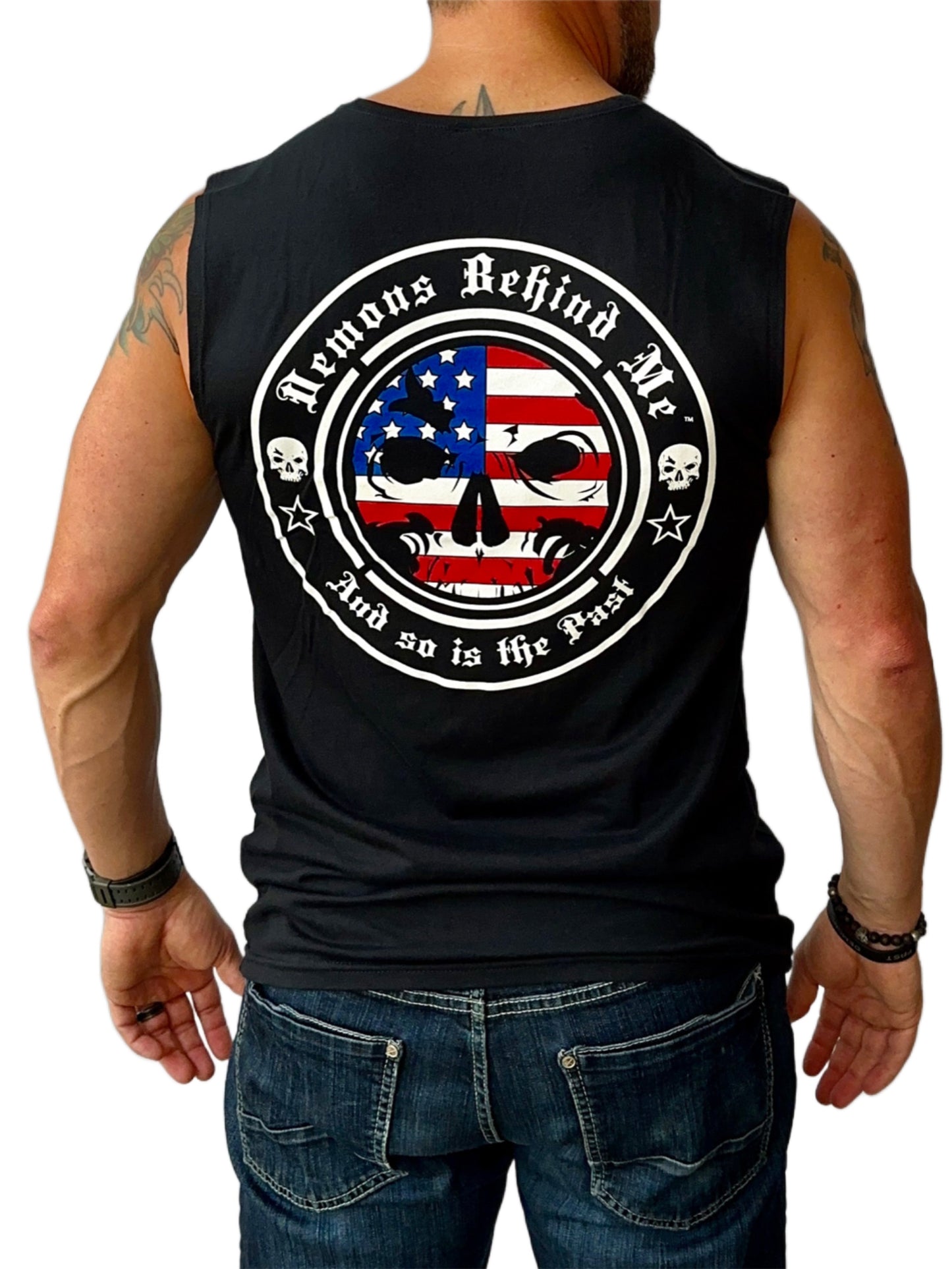 Men's Patriotic Cut-off T-Shirt