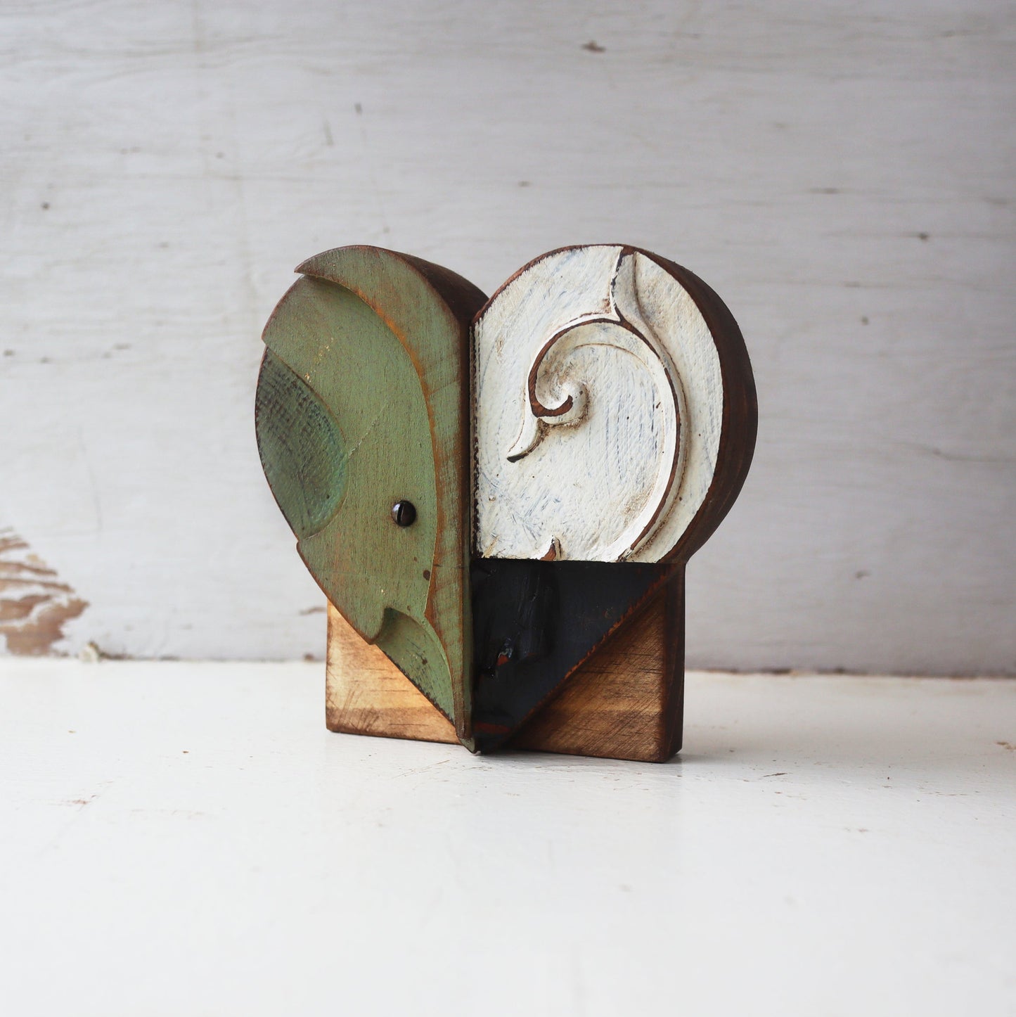 Reclaimed Wooden Heart Emojis