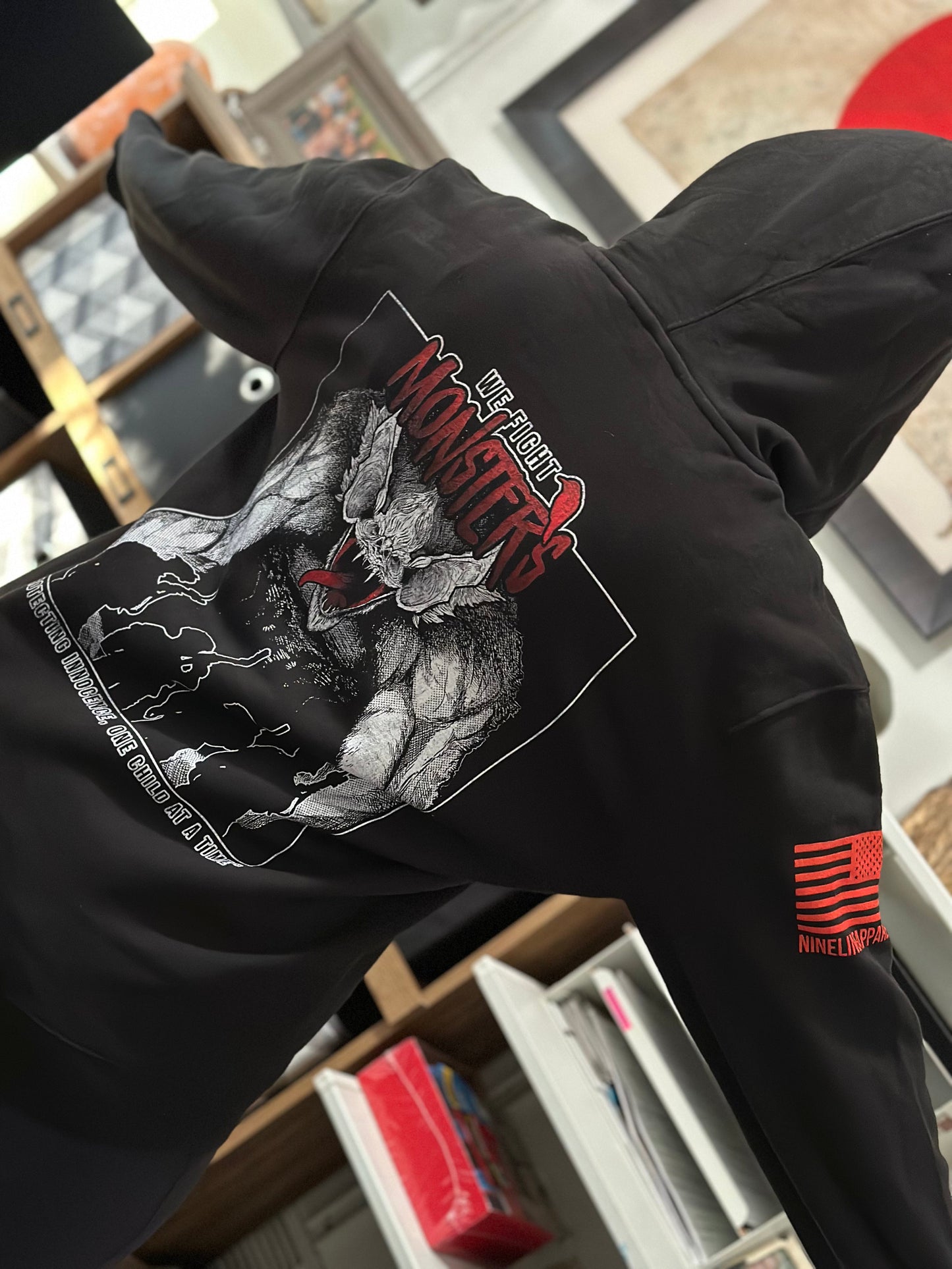 We Fight Monsters // Nine Line Apparel Collab Hoodie- Protecting Innocence