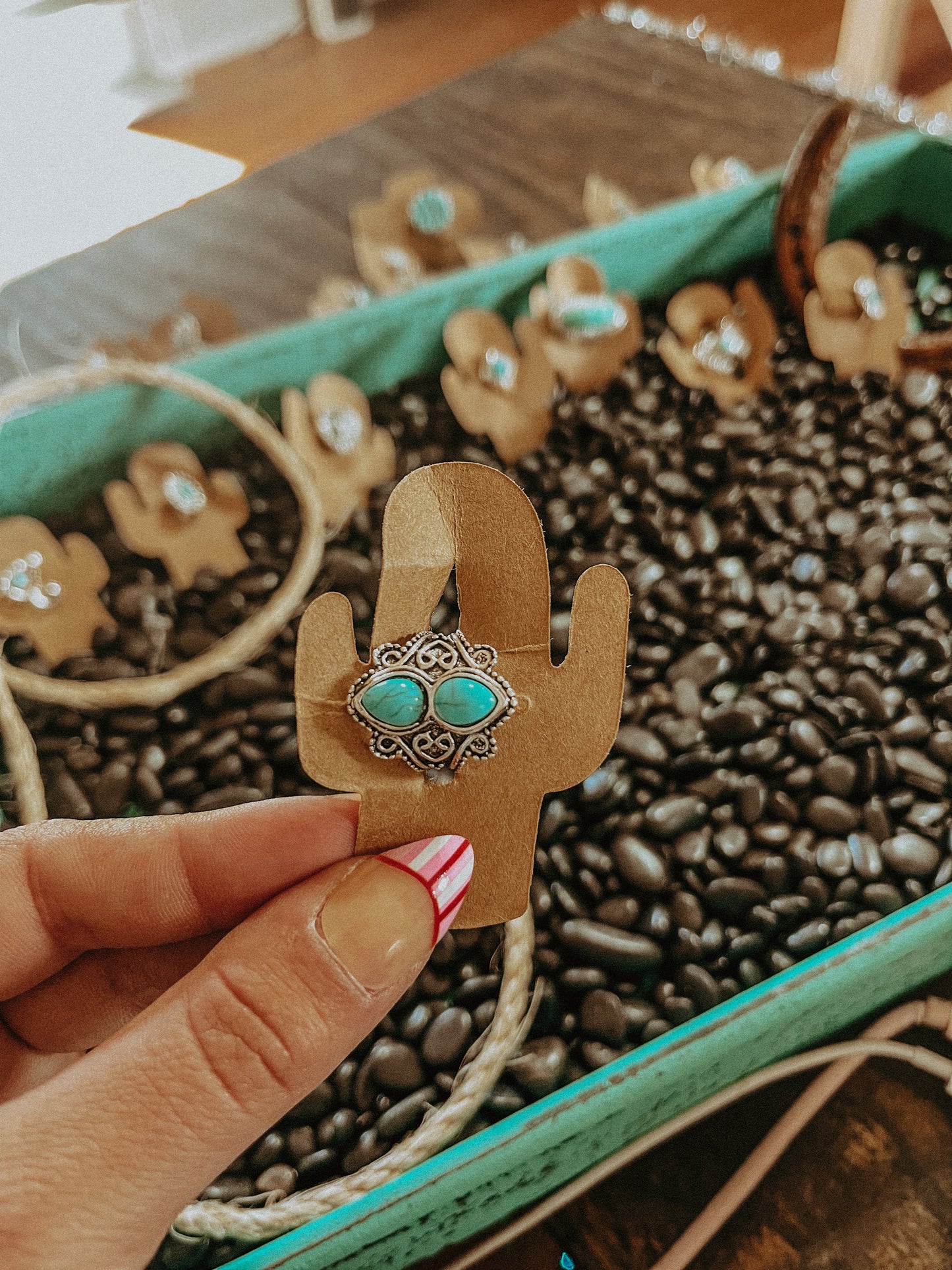 Size 4 Bold Turquoise Ring