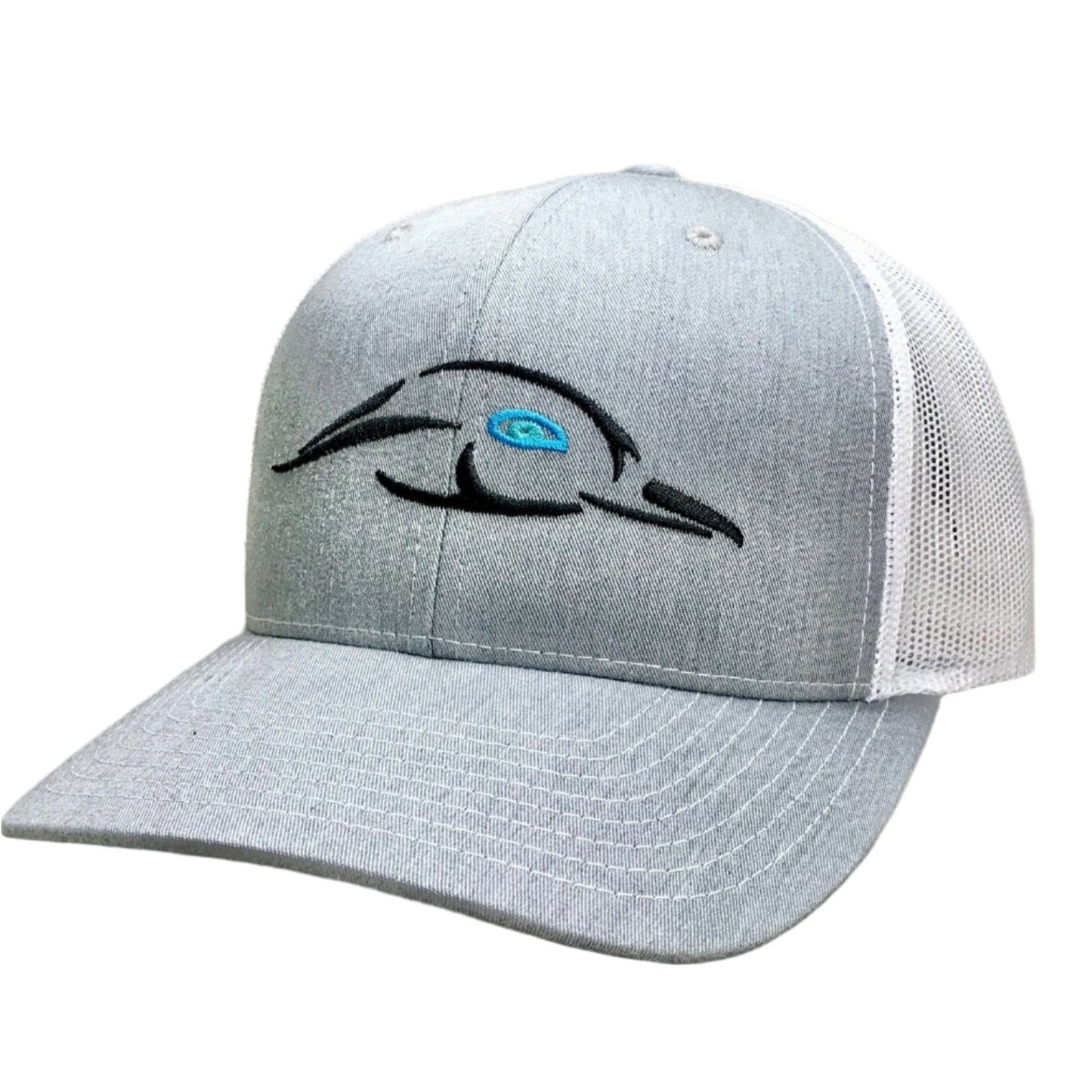 Heather Grey - White Mesh Back - The Original Trucker Hat