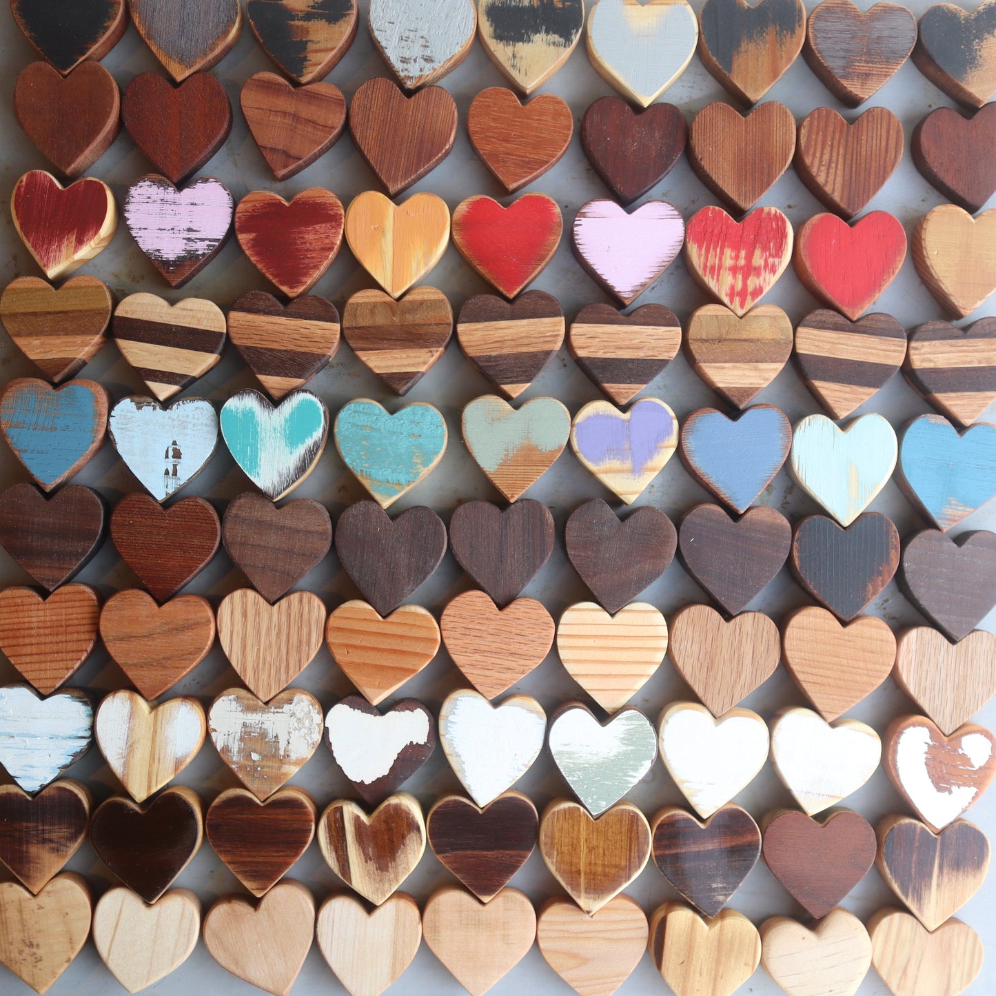 Handmade Wooden Hearts