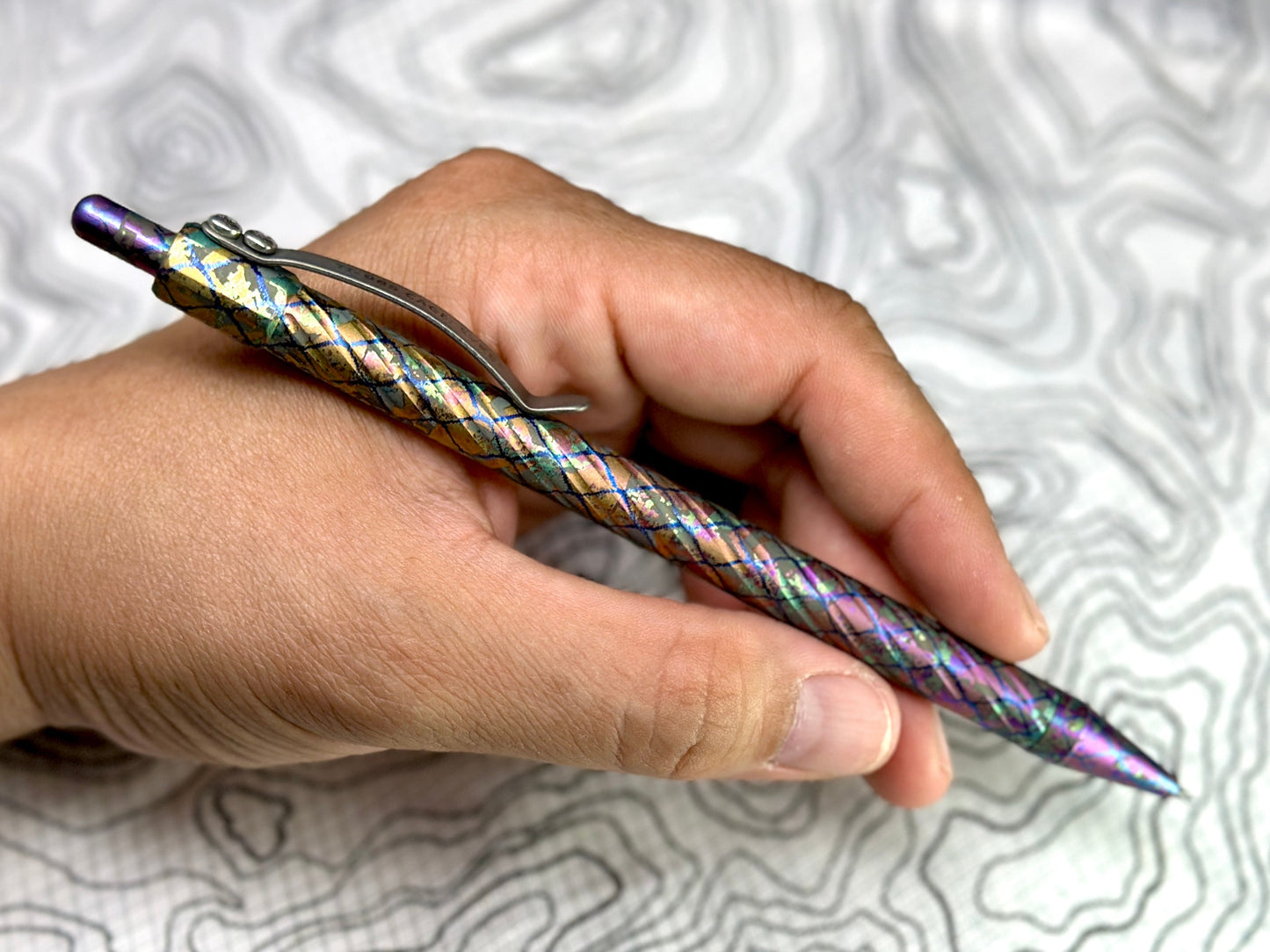 Titanium DraftTitan Mechanical Pencil by Maratac® - Limited Edition - Chaotic Aurora Pattern