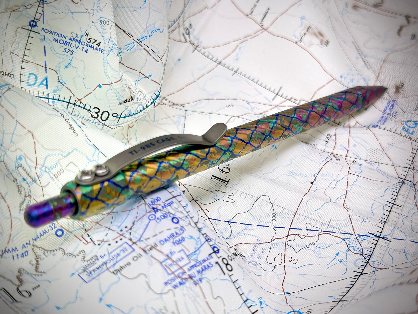 Titanium DraftTitan Mechanical Pencil by Maratac® - Limited Edition - Chaotic Aurora Pattern