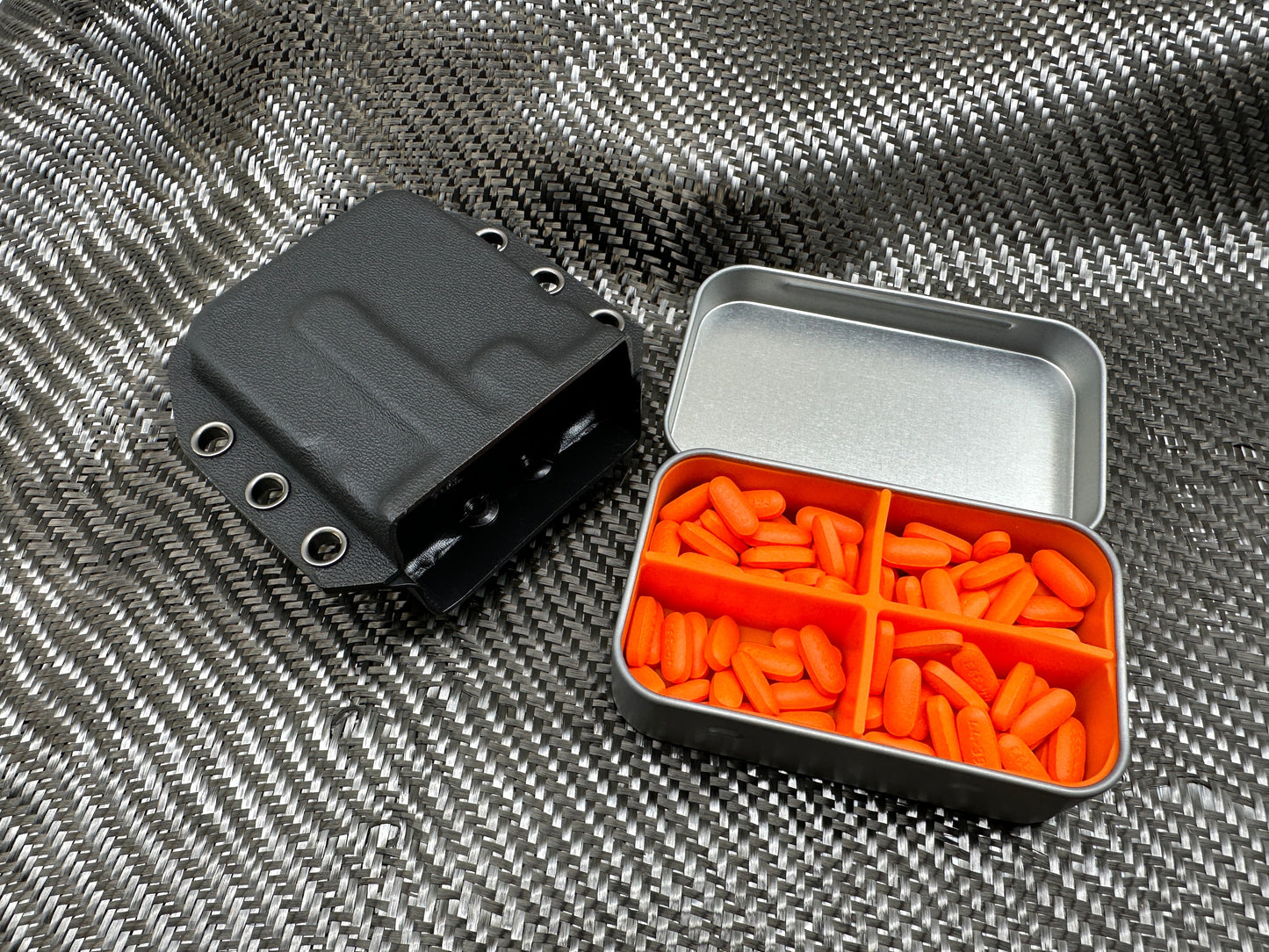 BIG - Kydex Belt Holster For Large Industrial Strength Tin