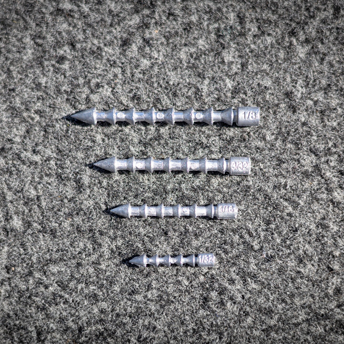 Reaction Tackle Lead Nail Weights/Insert Sinkers