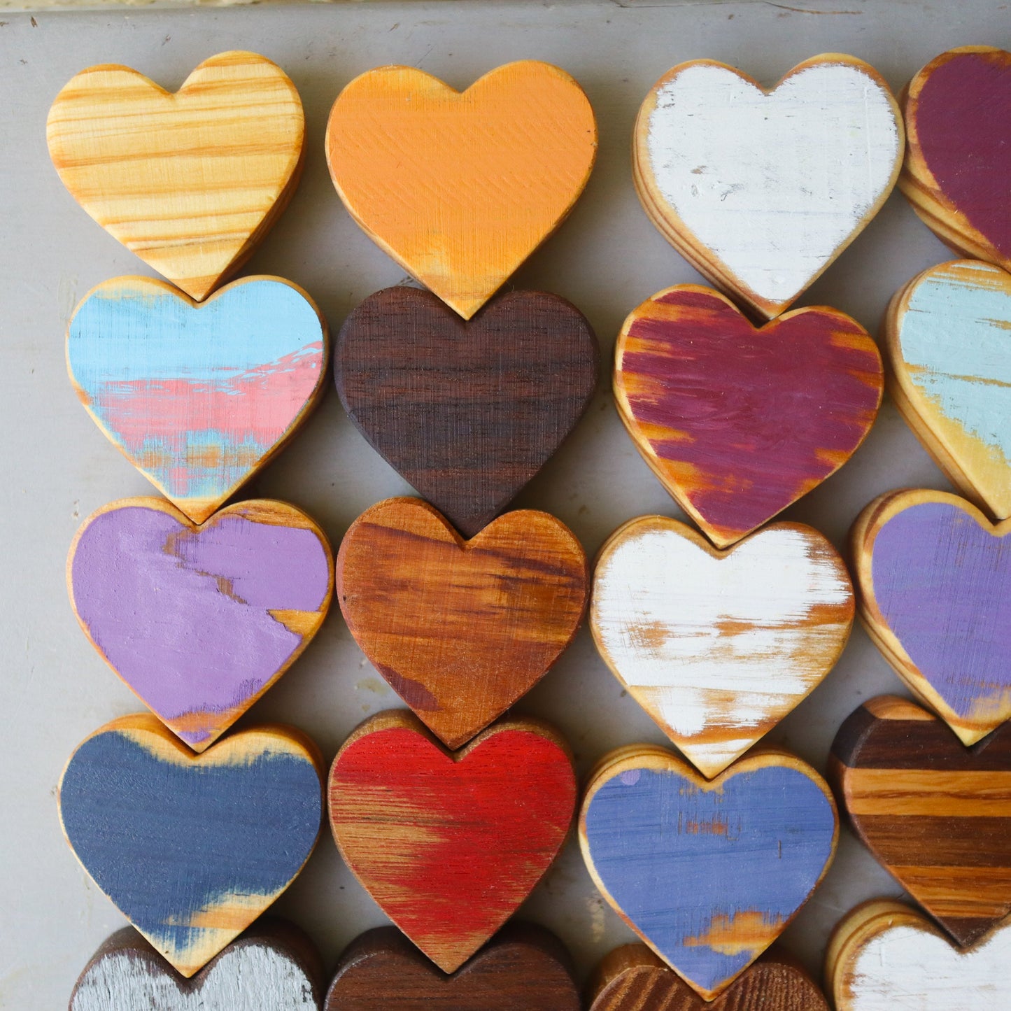 Handmade Wooden Hearts