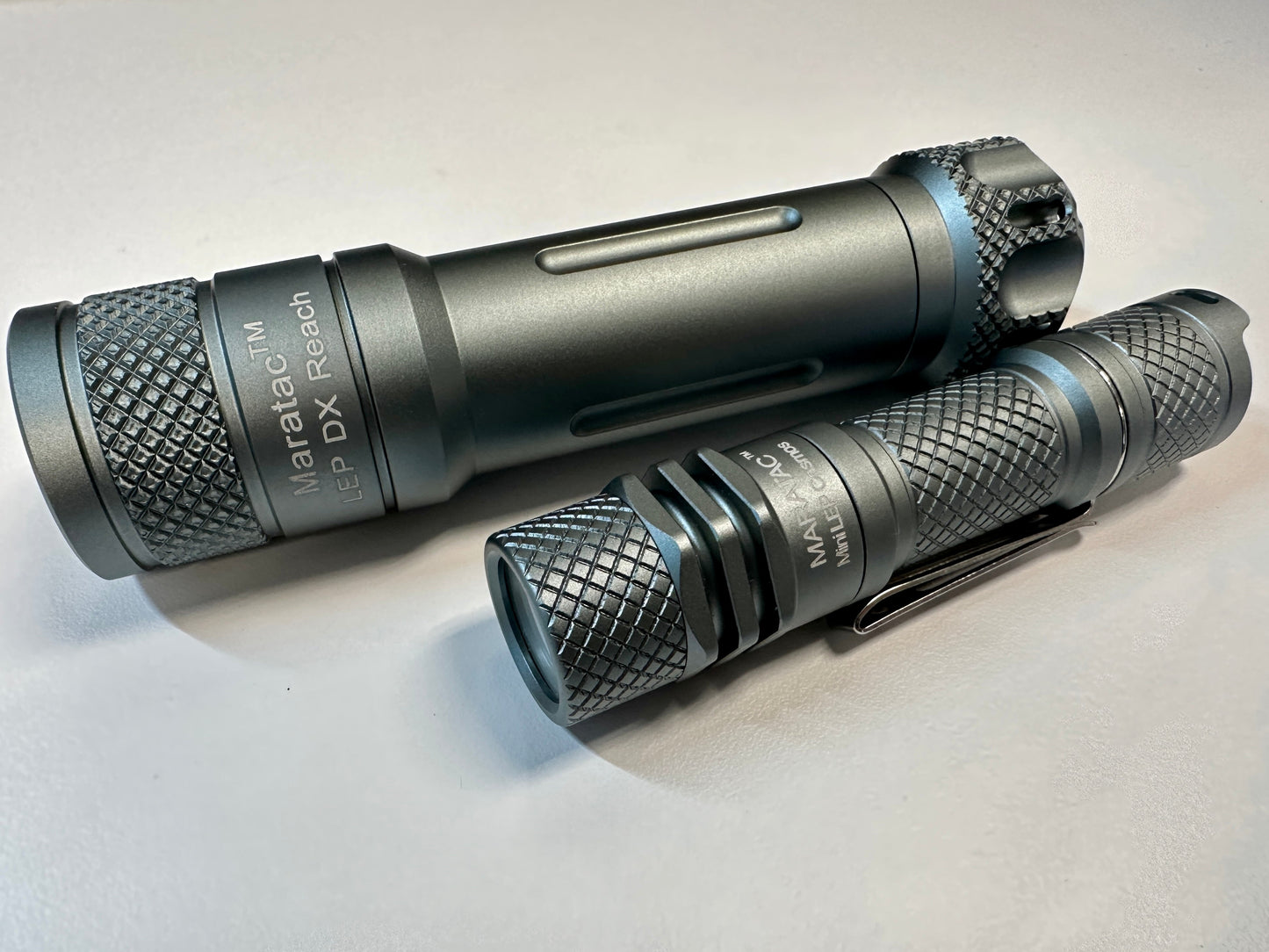 Mini LEP Cosmos - Laser Flashlight 14500 By Maratac® - Gray