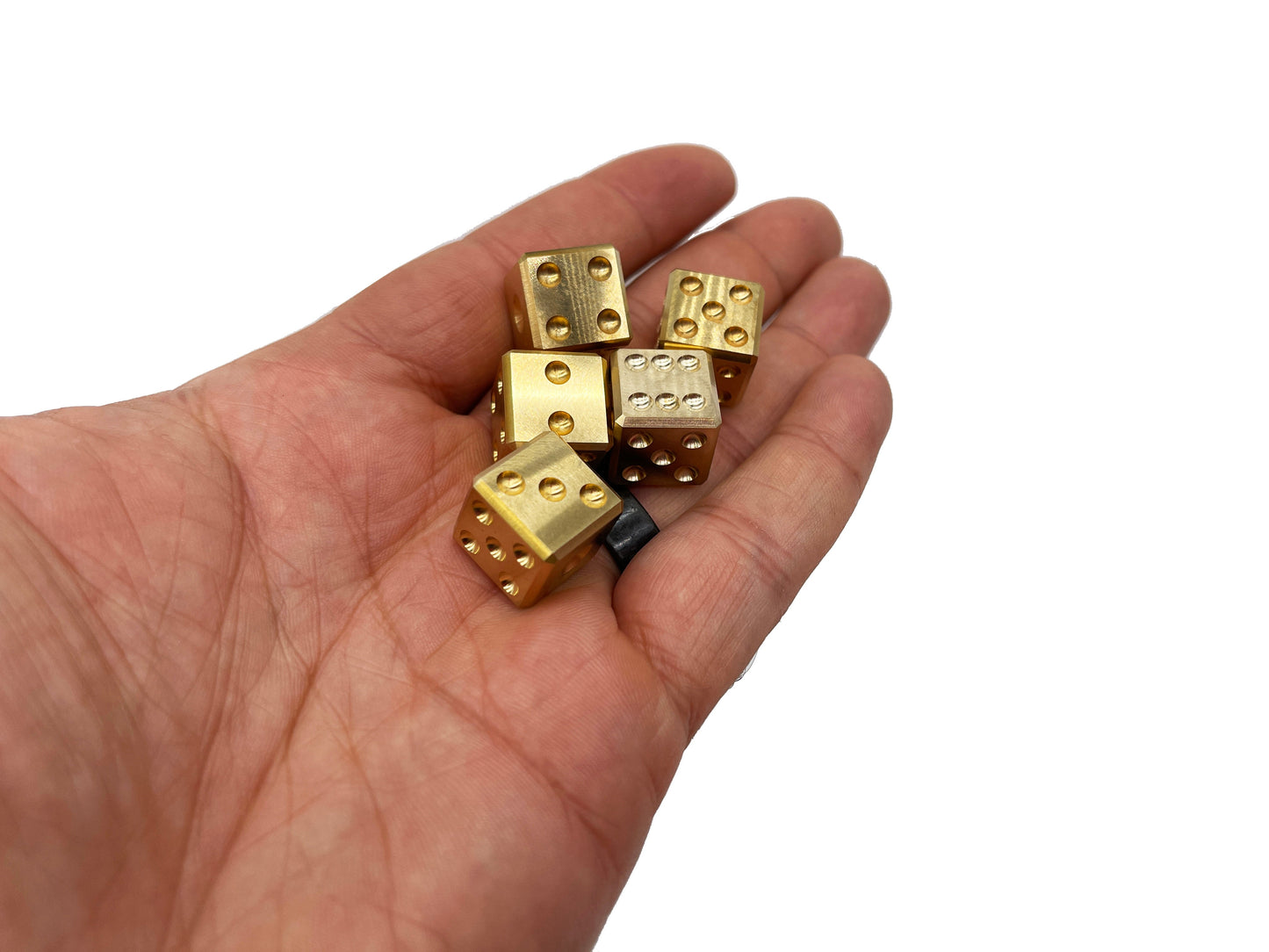 Pair-A-Dice - Brass Dice Set