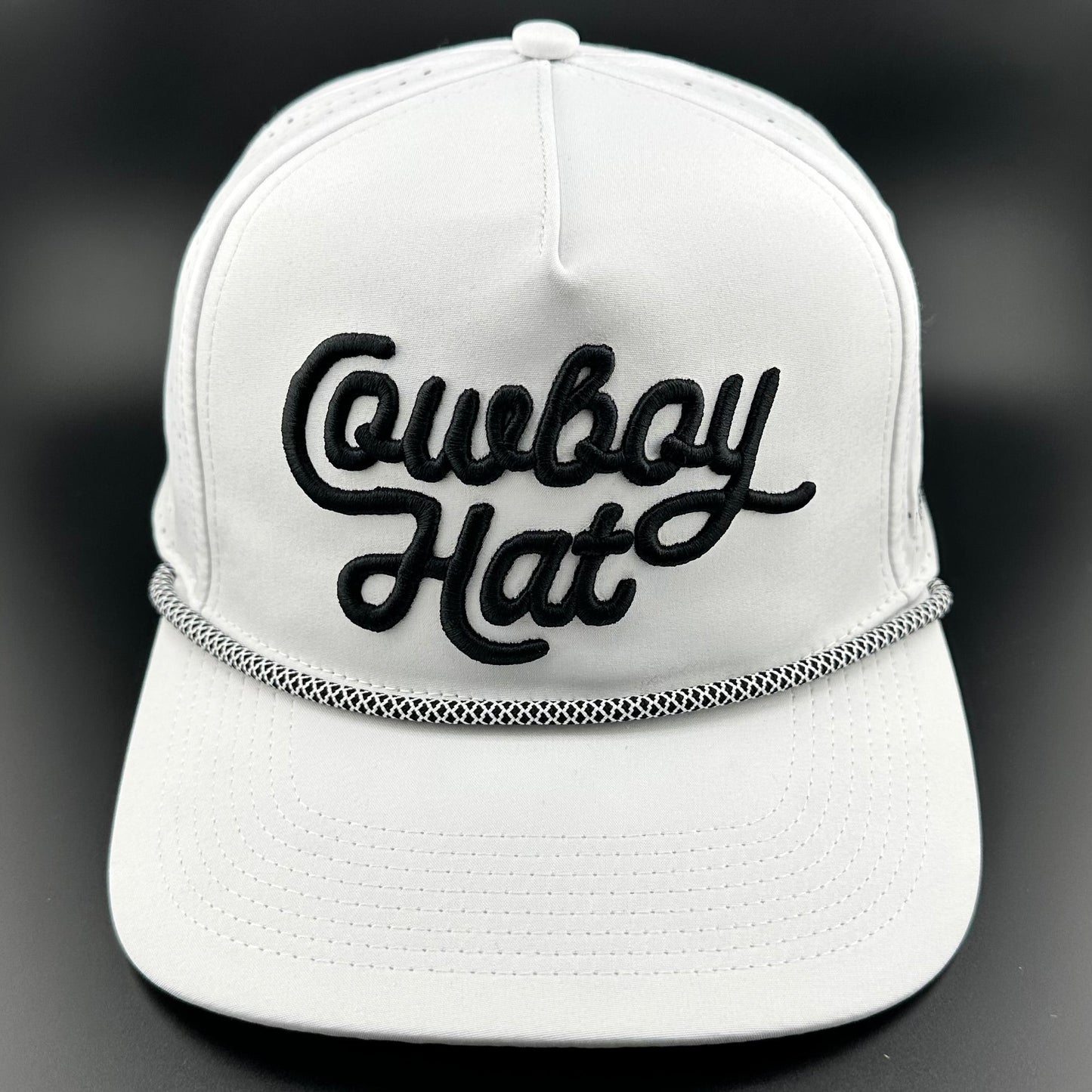 “Cowboy Hat” Summer Edition - Cowboy Revolution White 5-panel Trucker Hat