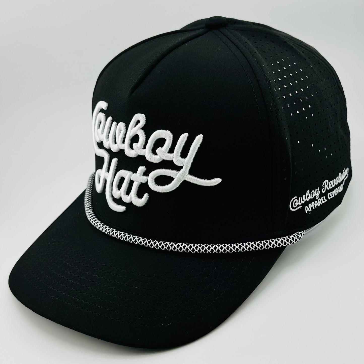 “Cowboy Hat” Summer Edition - Cowboy Revolution Black 5-panel Trucker Hat