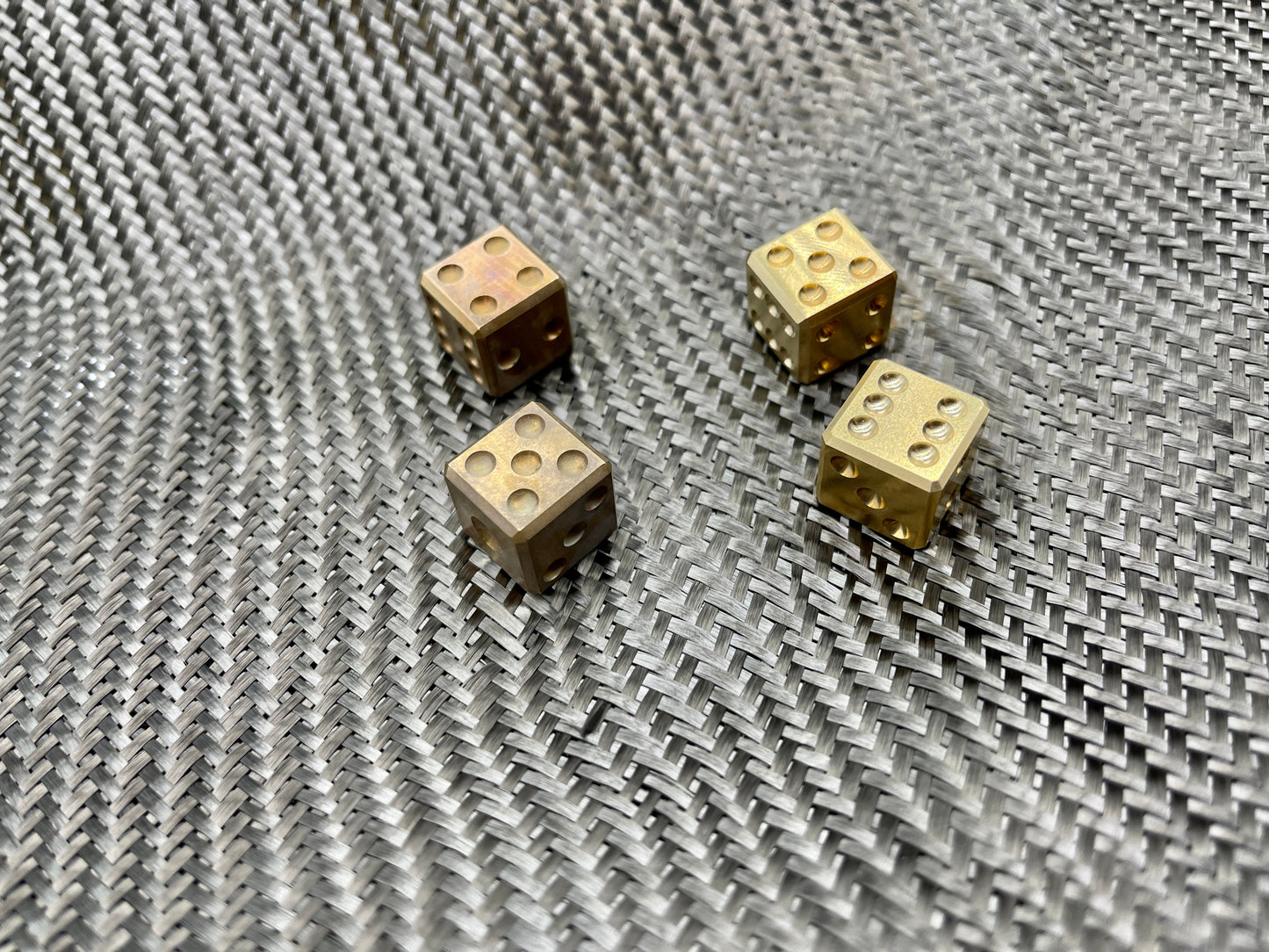 Pair-A-Dice - Brass Dice Set