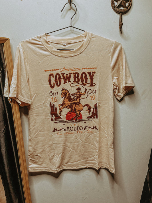 American Cowboy Rodeo Graphic Tee