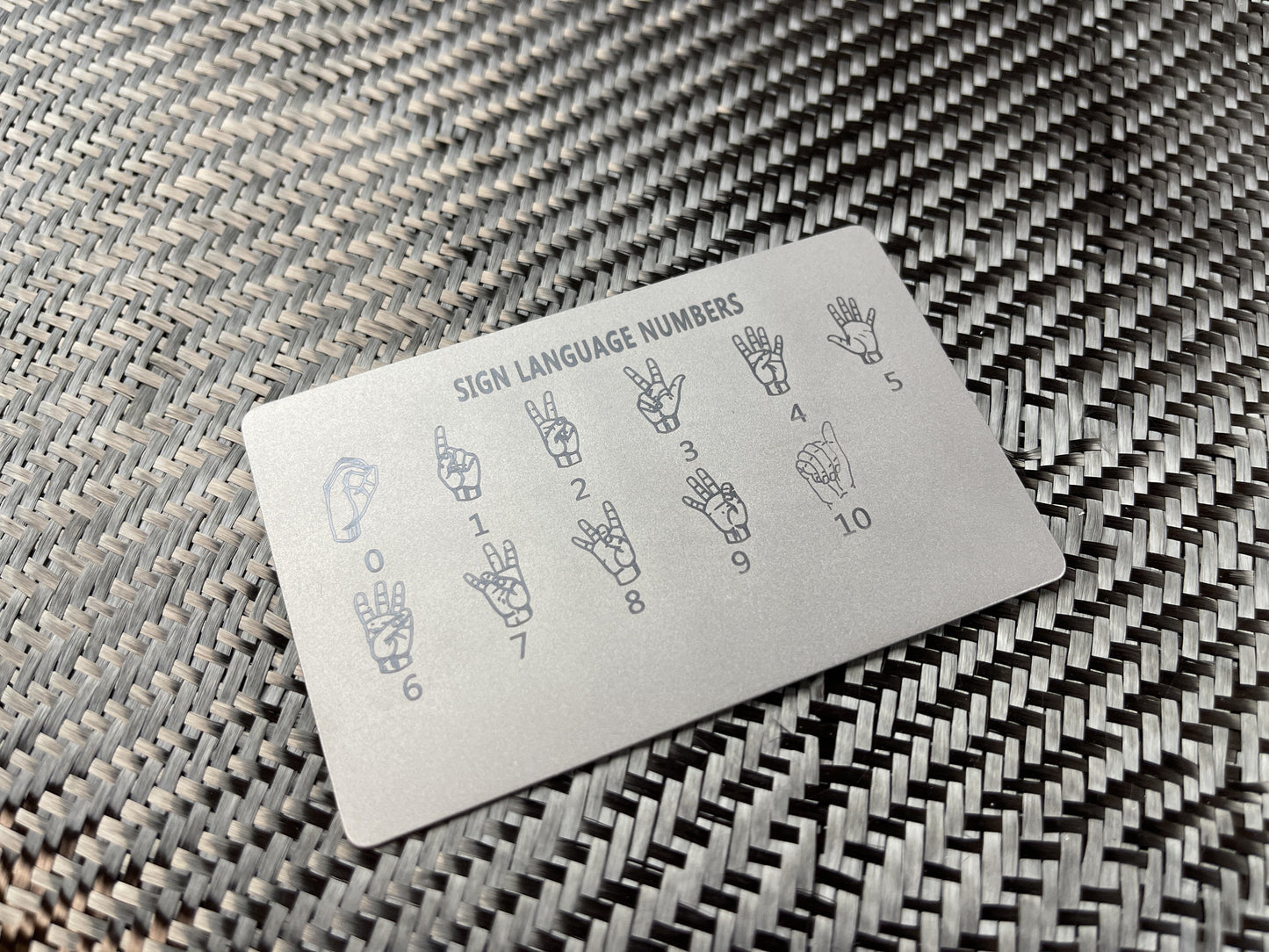 Titanium Tactical Hand Signals Cards ( Double Sided )