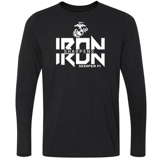 Combat Charged Iron Sharpens Iron Performance Long Sleeve Tee