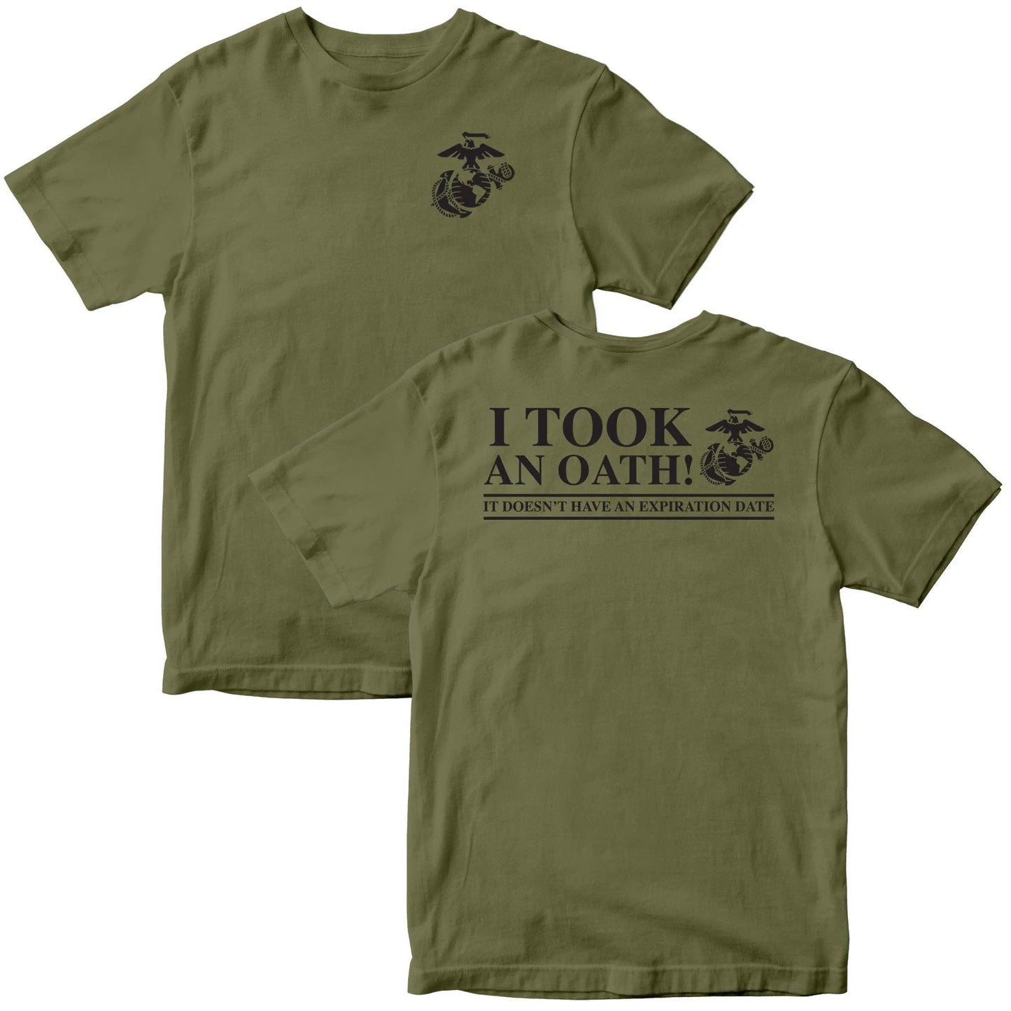 Marines I Took an Oath 2-Sided Tee